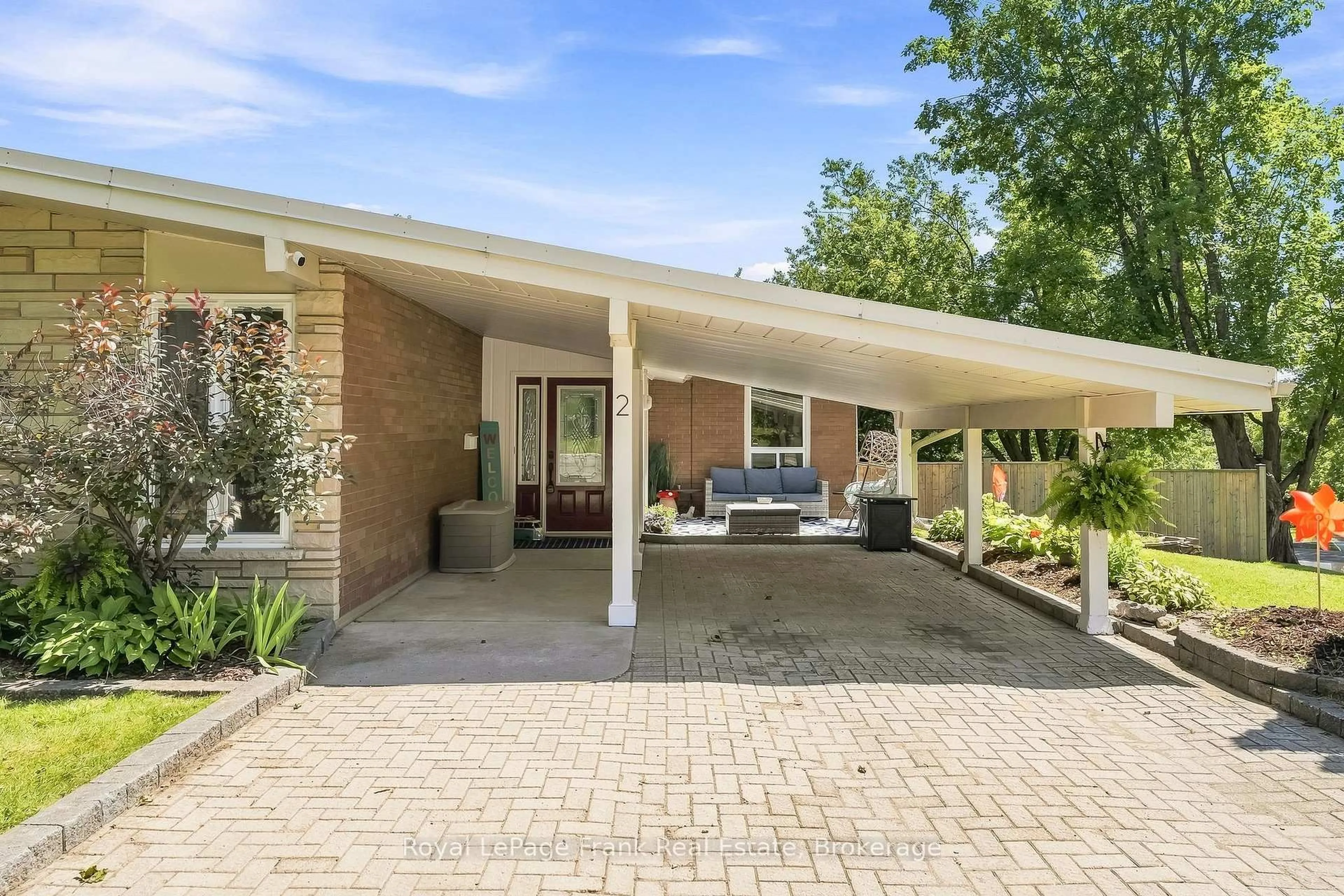 Home with brick exterior material, street for 2 Crestwood Ave, Peterborough Ontario K9J 1M8