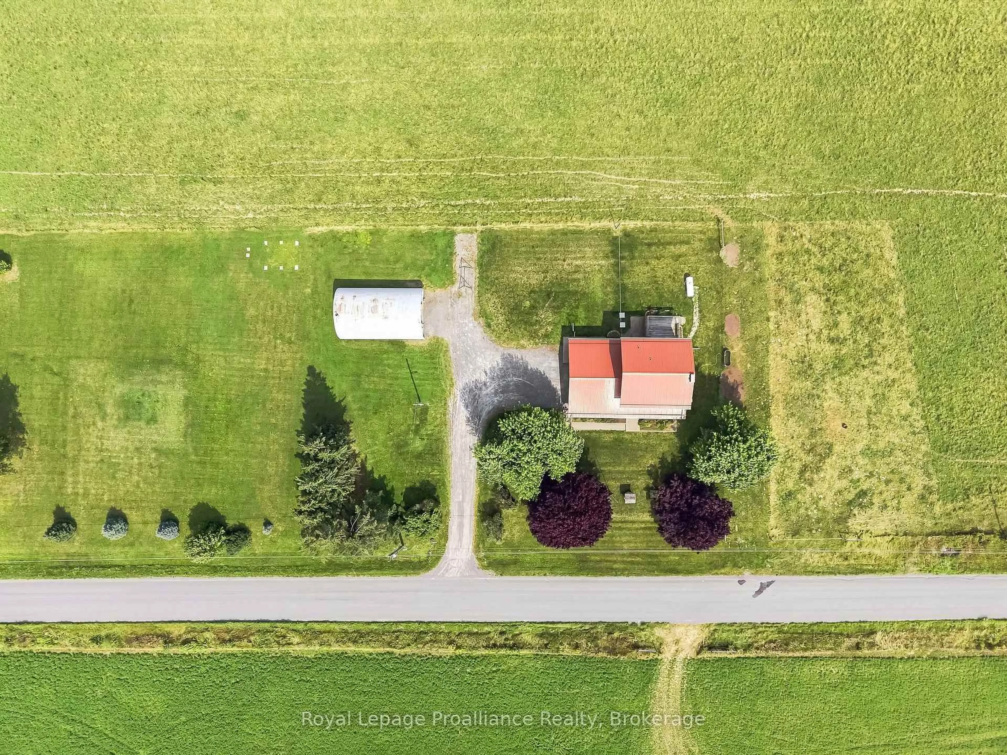 A pic from outside/outdoor area/front of a property/back of a property/a pic from drone, street for 499 McMaster Rd, Quinte West Ontario K8V 0N4