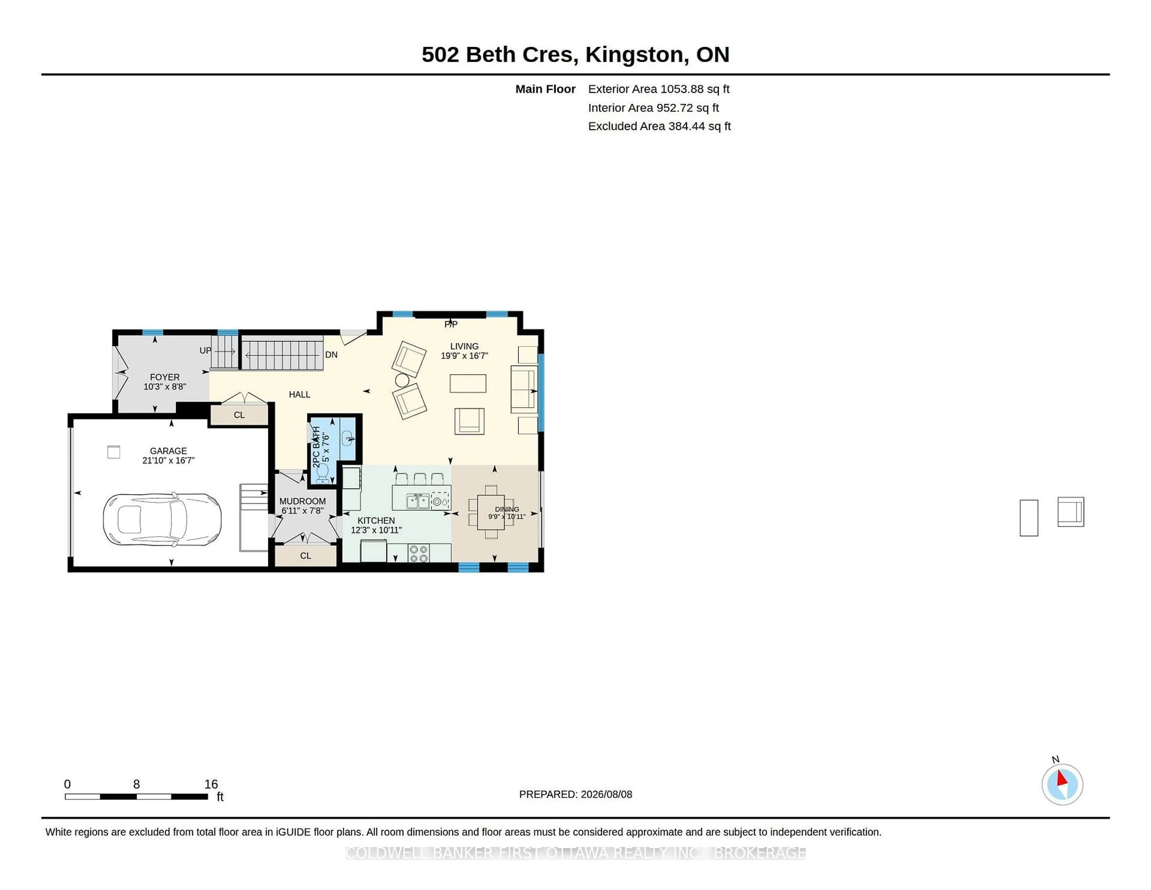 Floor plan for 502 Beth Cres, Kingston Ontario K7P 0K9