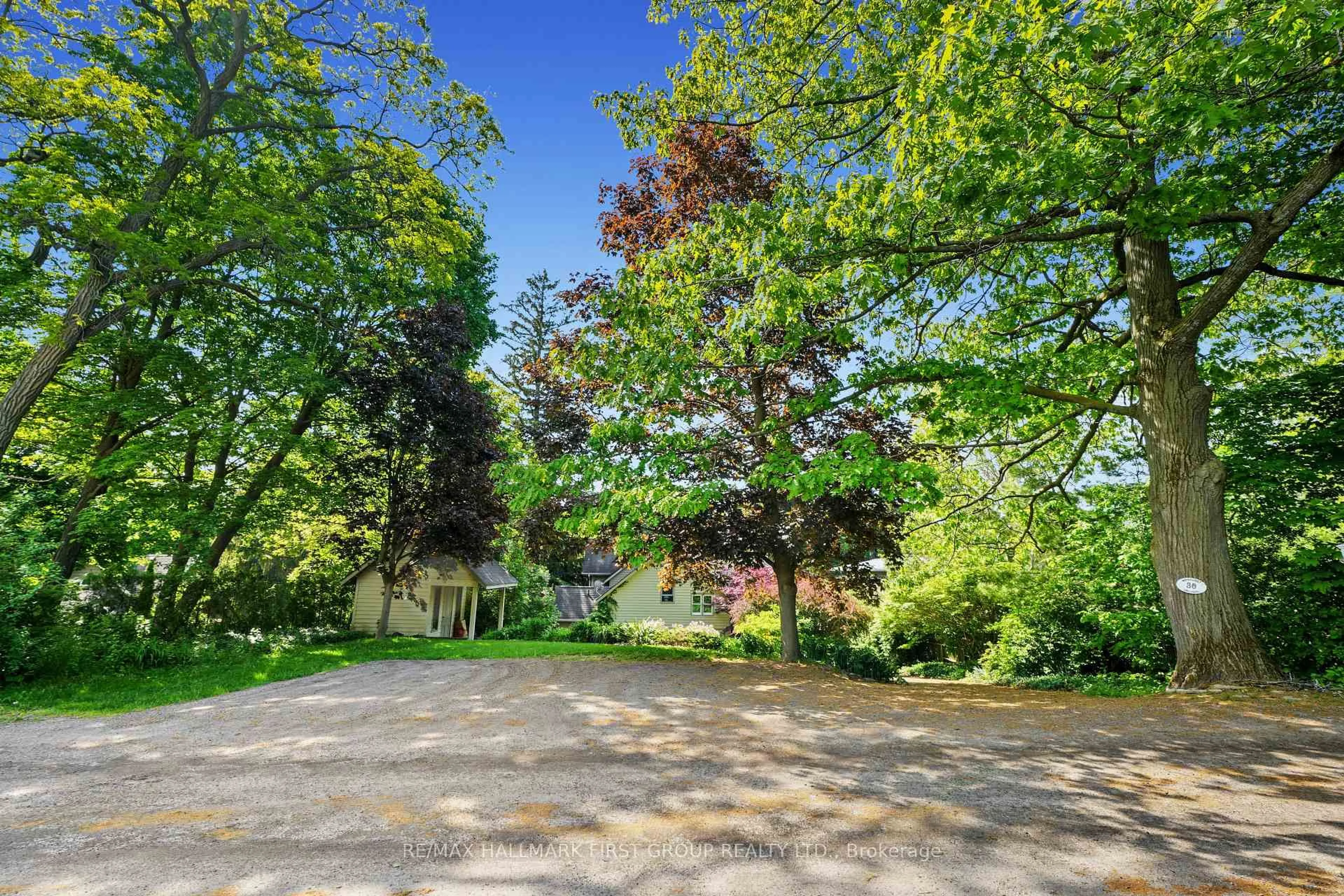 A pic from outside/outdoor area/front of a property/back of a property/a pic from drone, forest/trees view for 30 Bruton St, Port Hope Ontario L1A 1T9