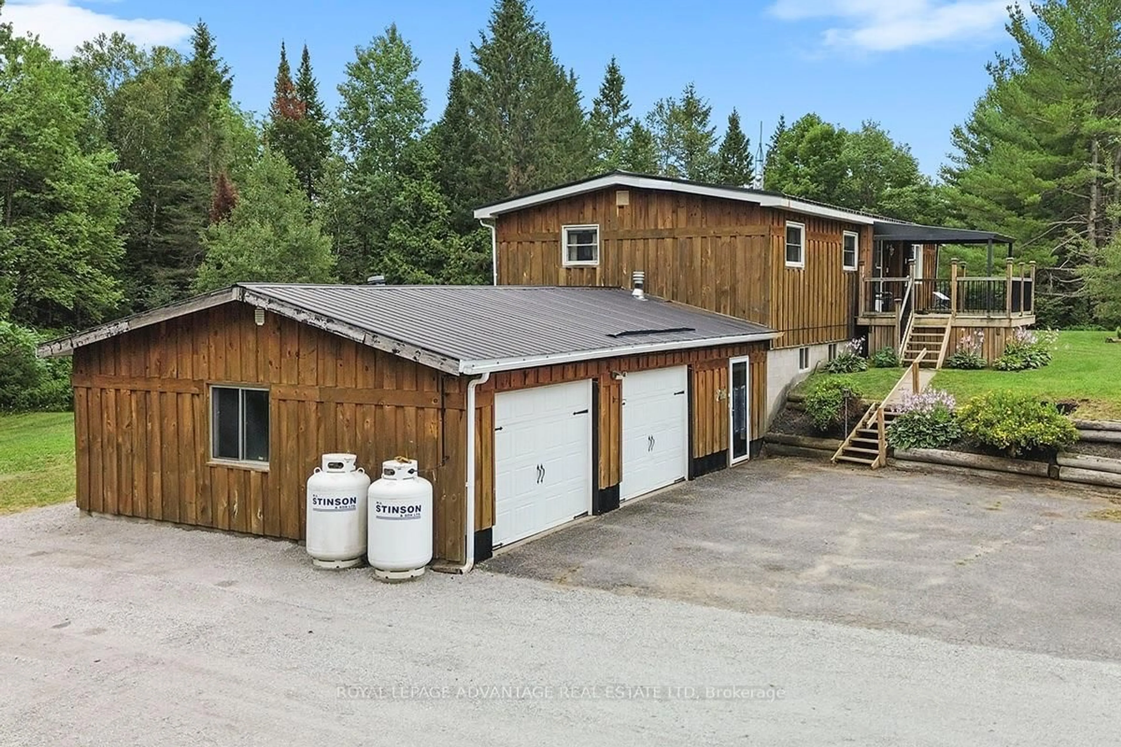 A pic from outside/outdoor area/front of a property/back of a property/a pic from drone, building for 4865 Wolf Grove Rd, Lanark Ontario K0G 1K0