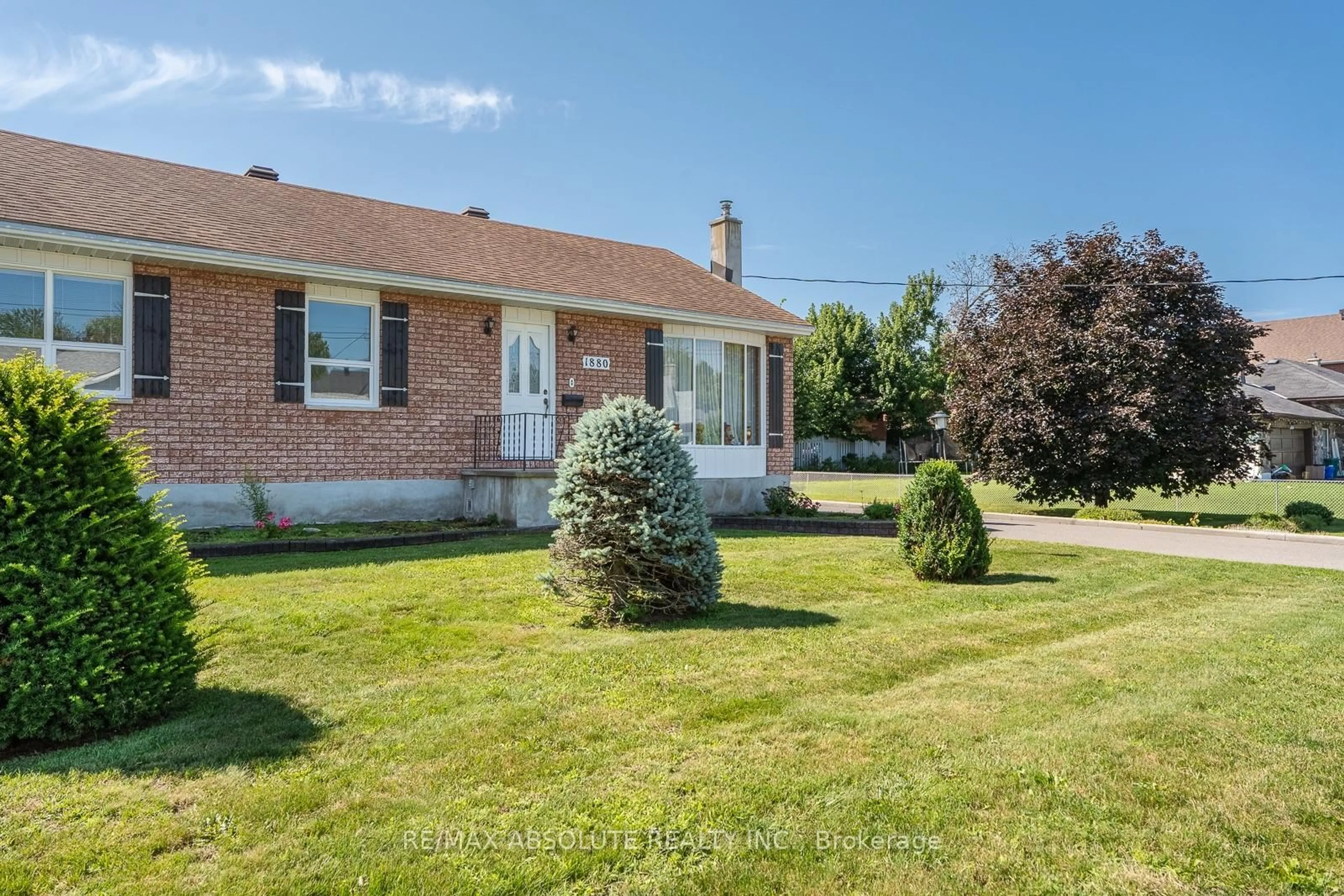 Home with brick exterior material, street for 1880 Kingsdale Ave, Ottawa Ontario K1T 1J1
