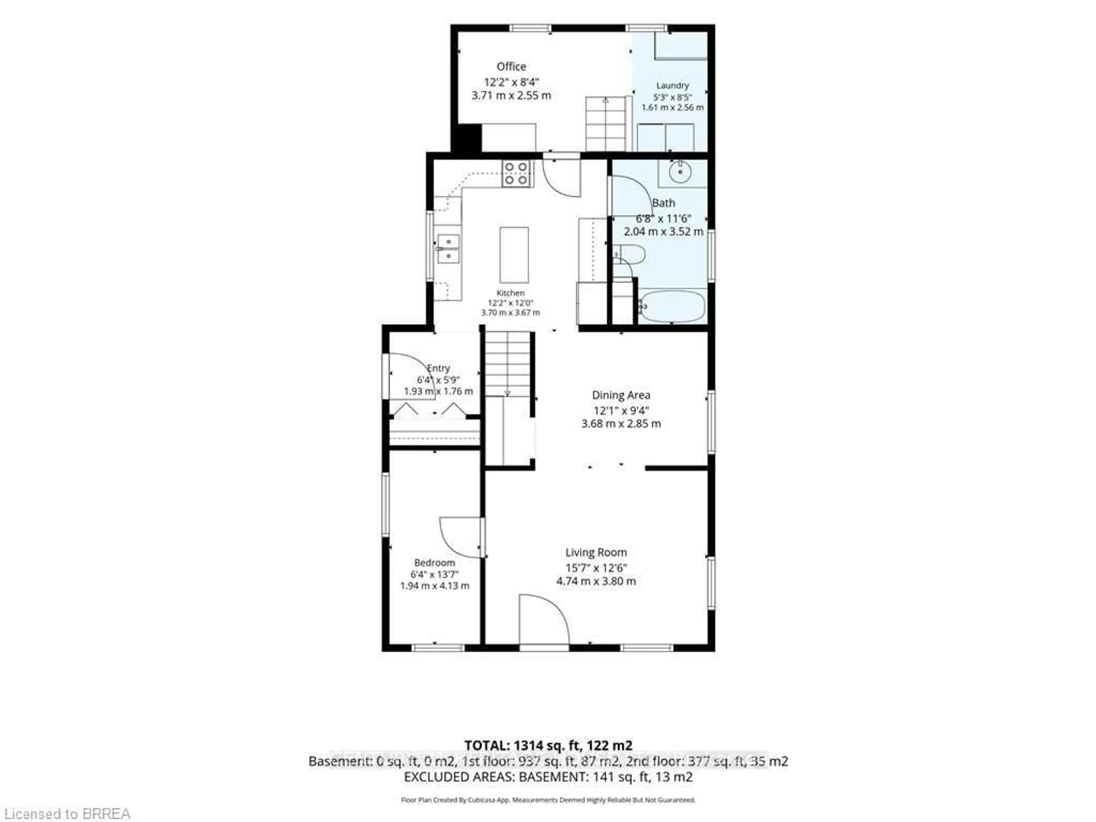 Floor plan for 174 Wellington St, Norfolk Ontario N0E 1Y0