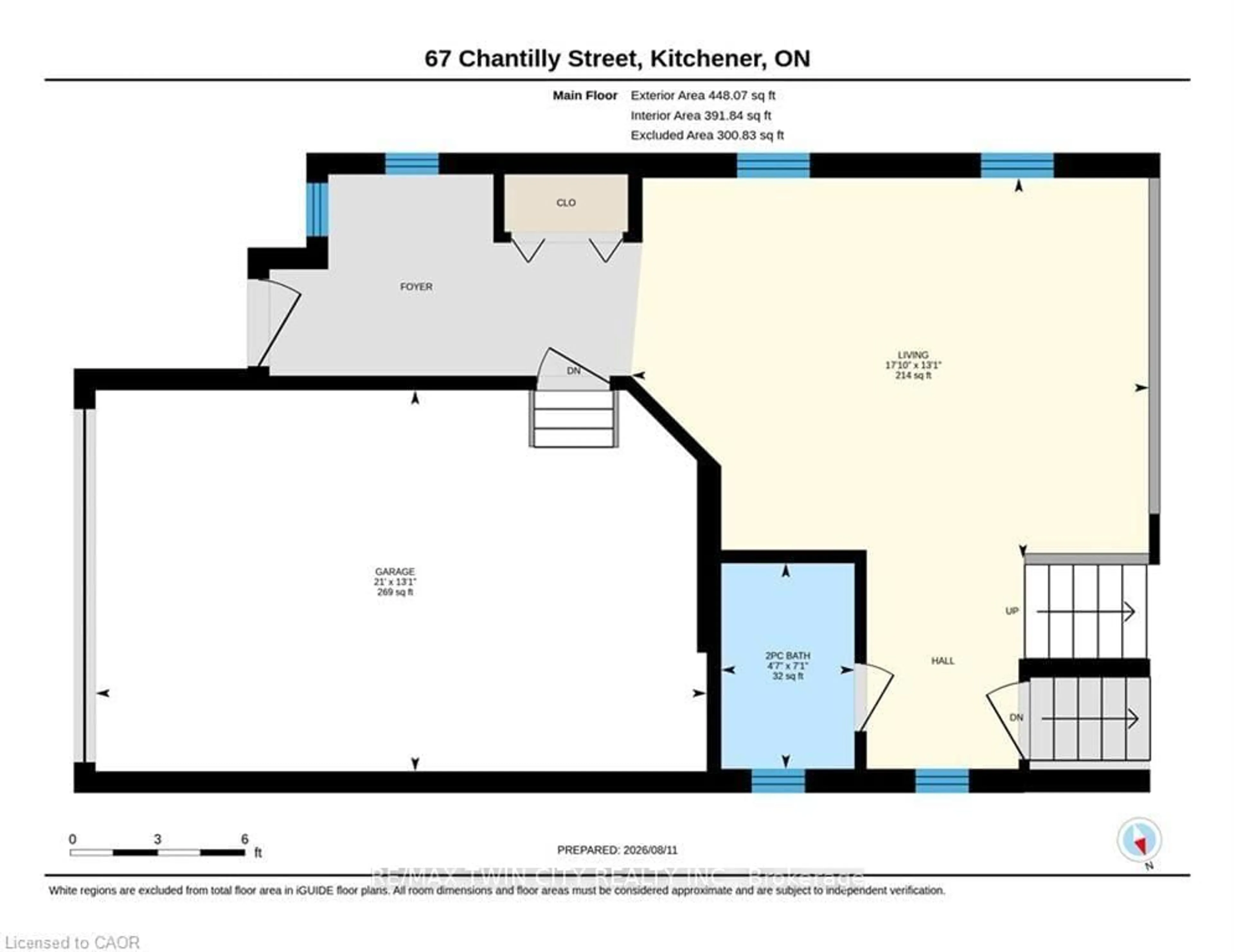 Floor plan for 67 CHANTILLY St, Kitchener Ontario N2R 1V3