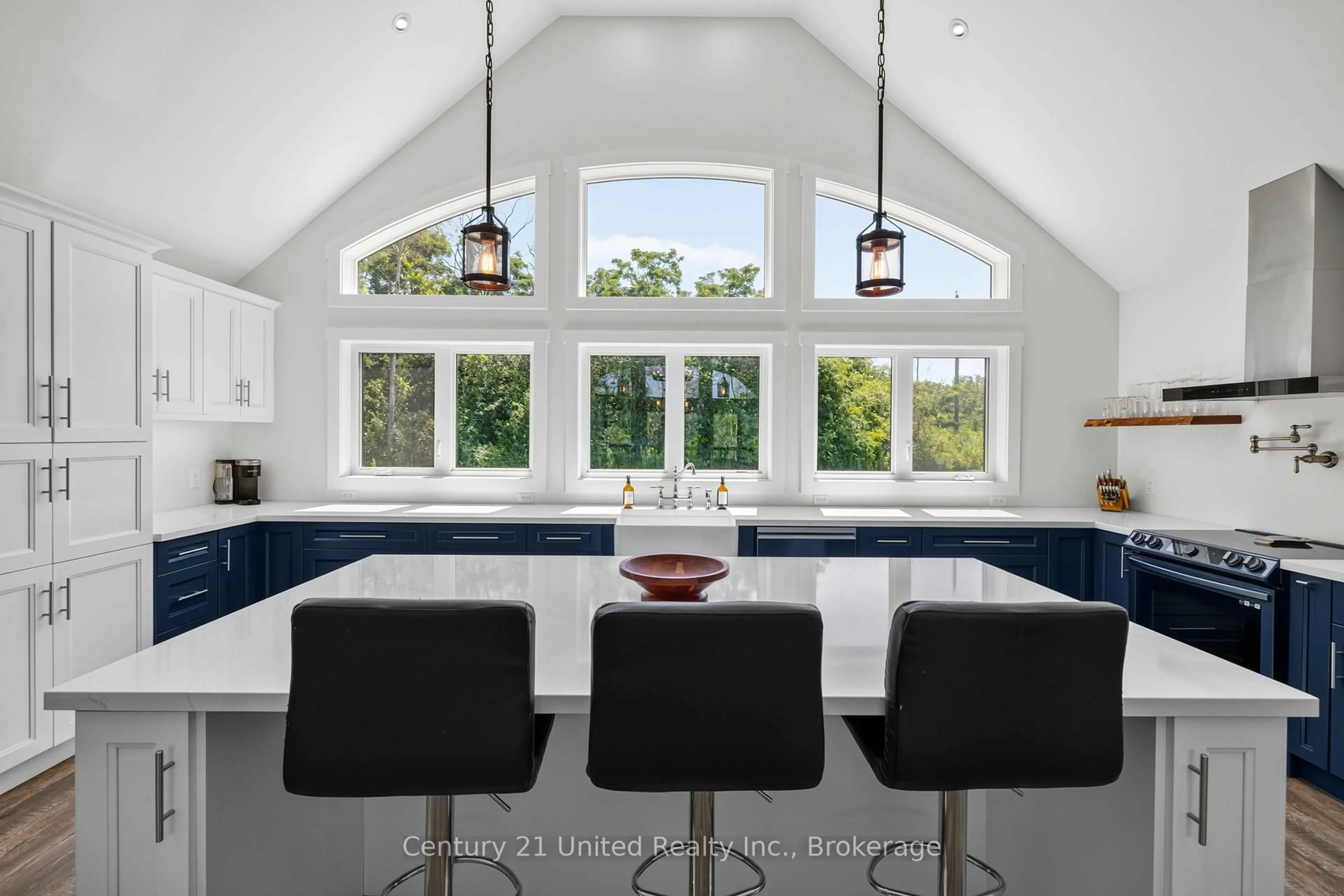 Contemporary kitchen, ceramic/tile floor for 27 Awbrie Lane, Otonabee-South Monaghan Ontario K9J 0E6