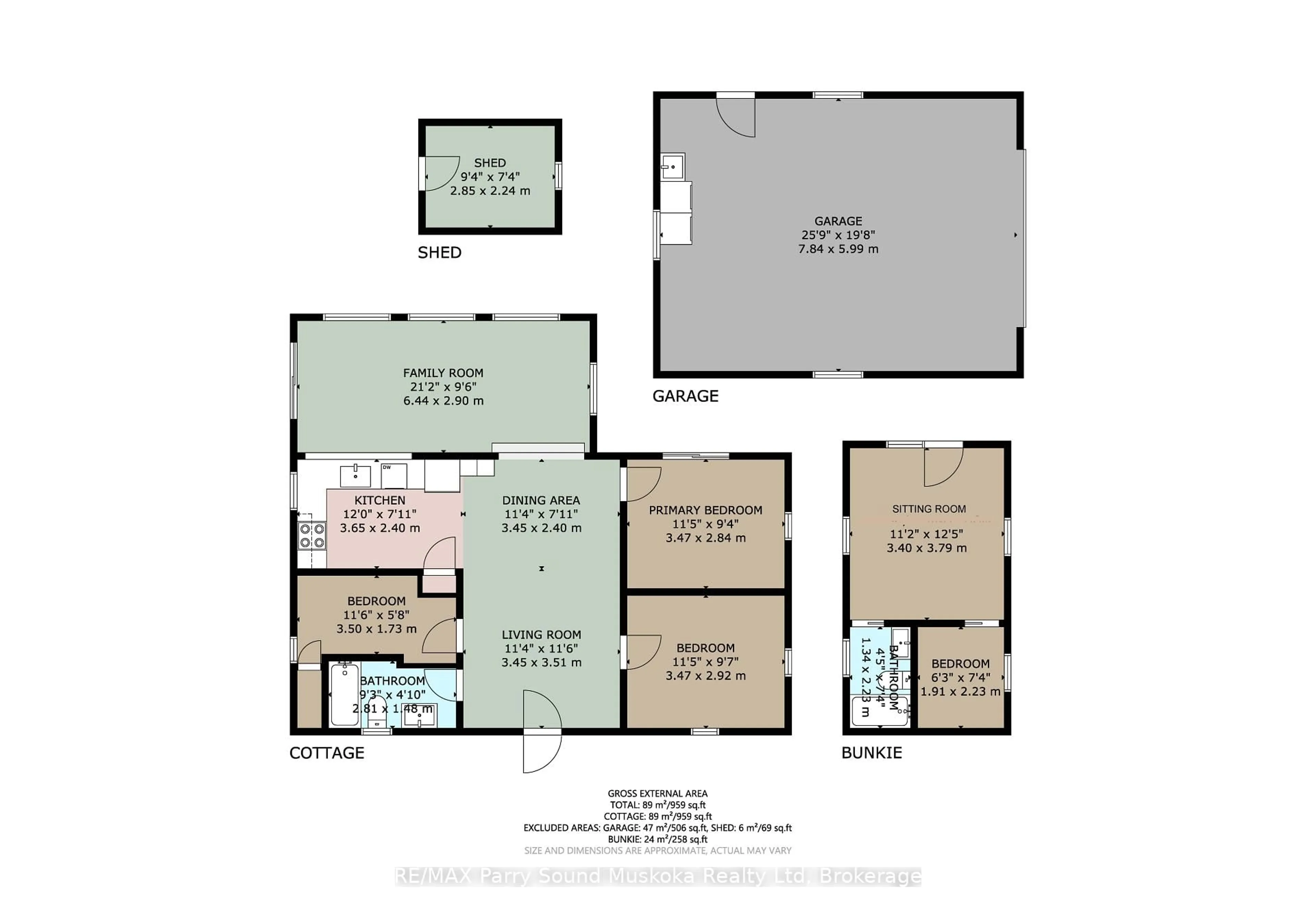Floor plan for 18 Maple Tr, McDougall Ontario P2A 2W7