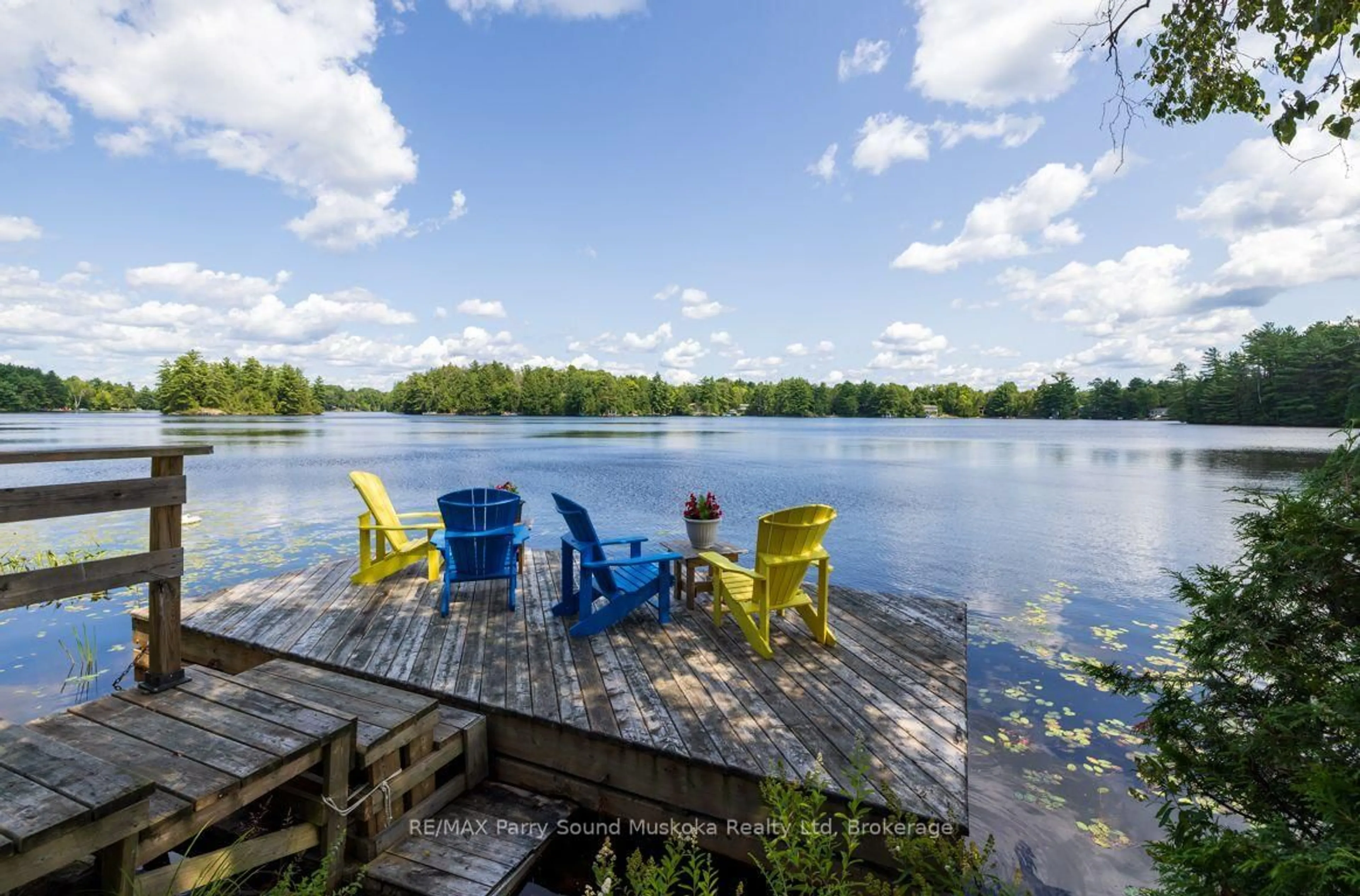 Patio, water/lake/river/ocean view for 18 Maple Tr, McDougall Ontario P2A 2W7