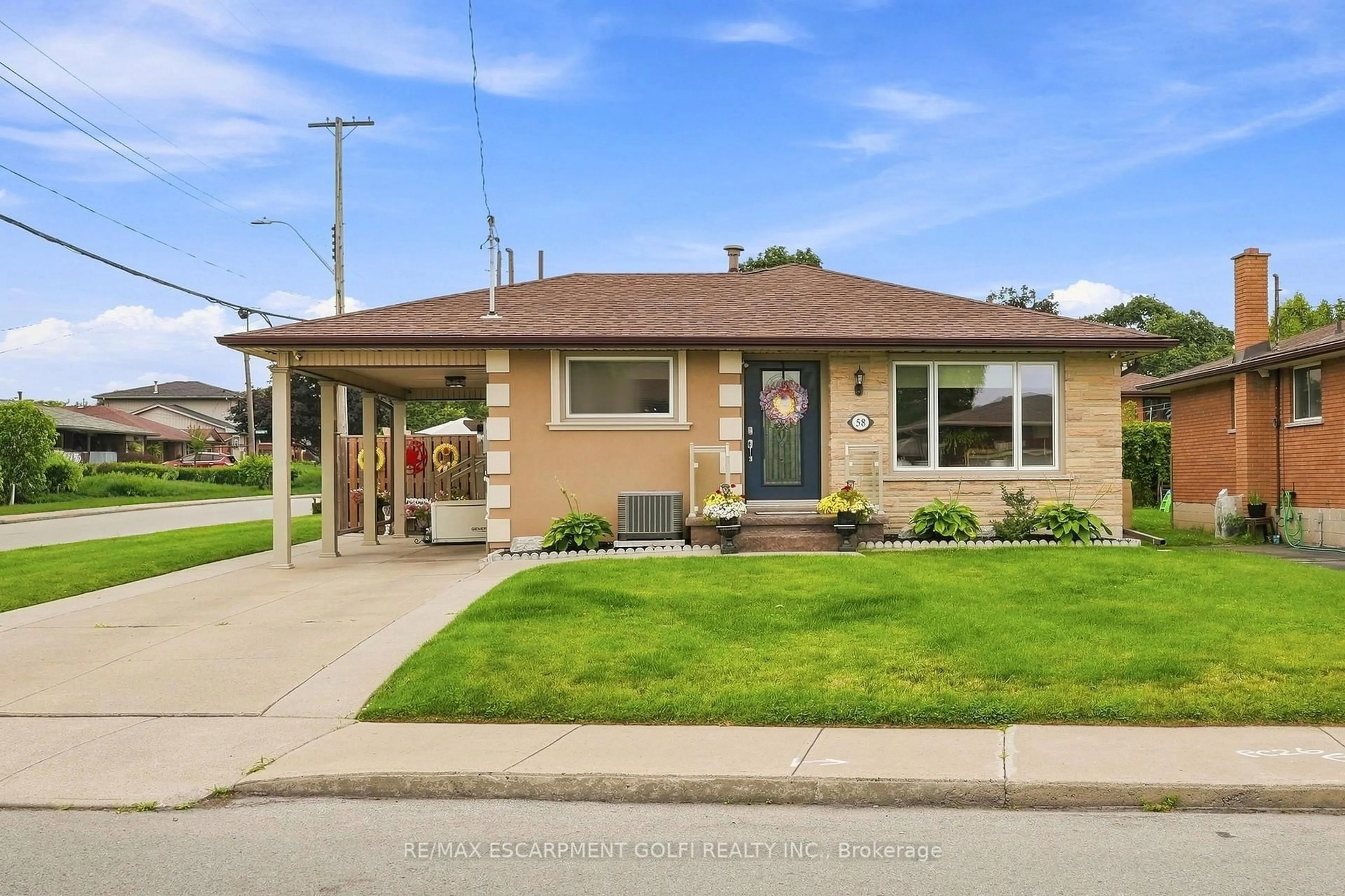 Home with vinyl exterior material, street for 58 Moxley Dr, Hamilton Ontario L8T 3Y7