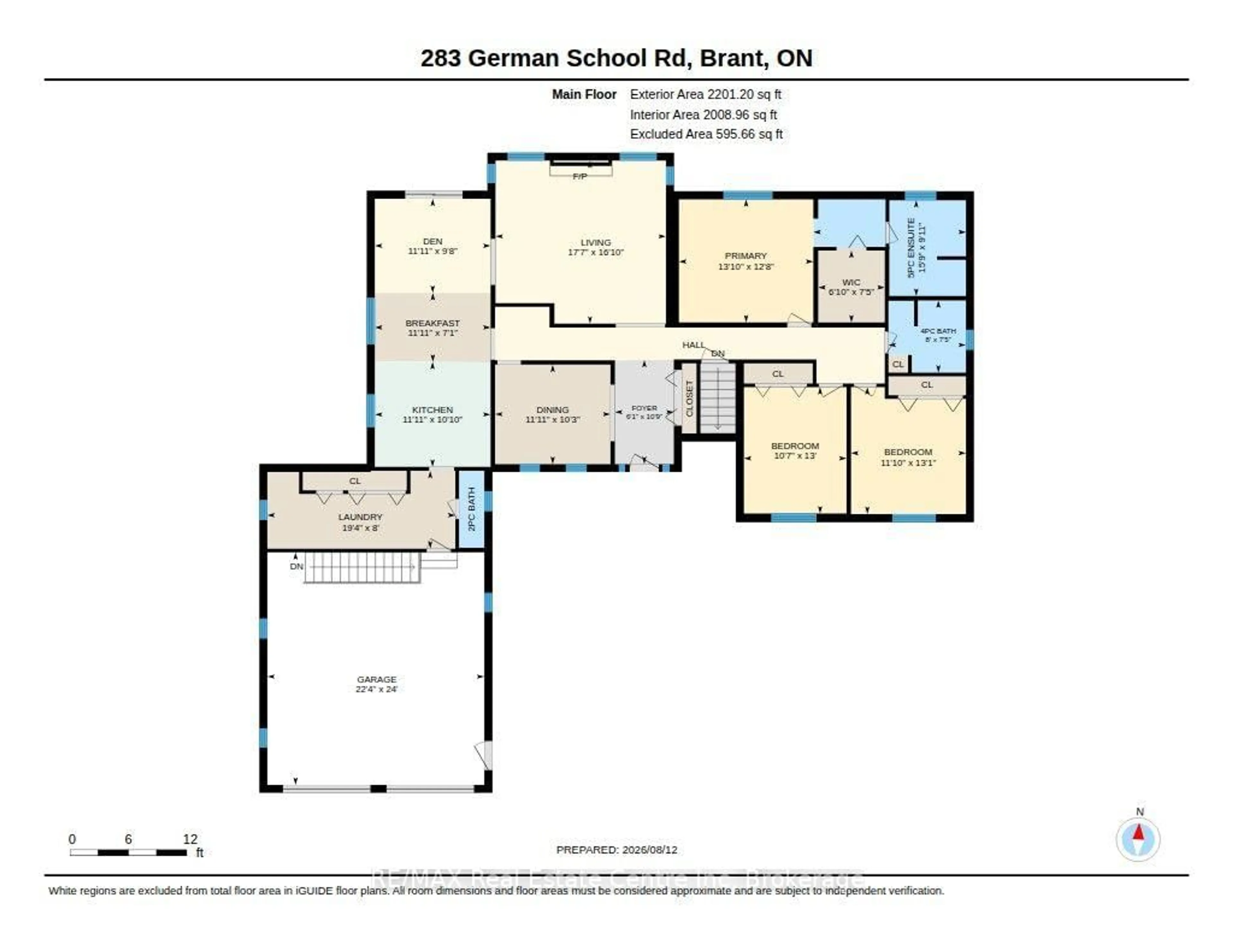 Floor plan for 283 German School Rd, Brant Ontario N3L 3E1