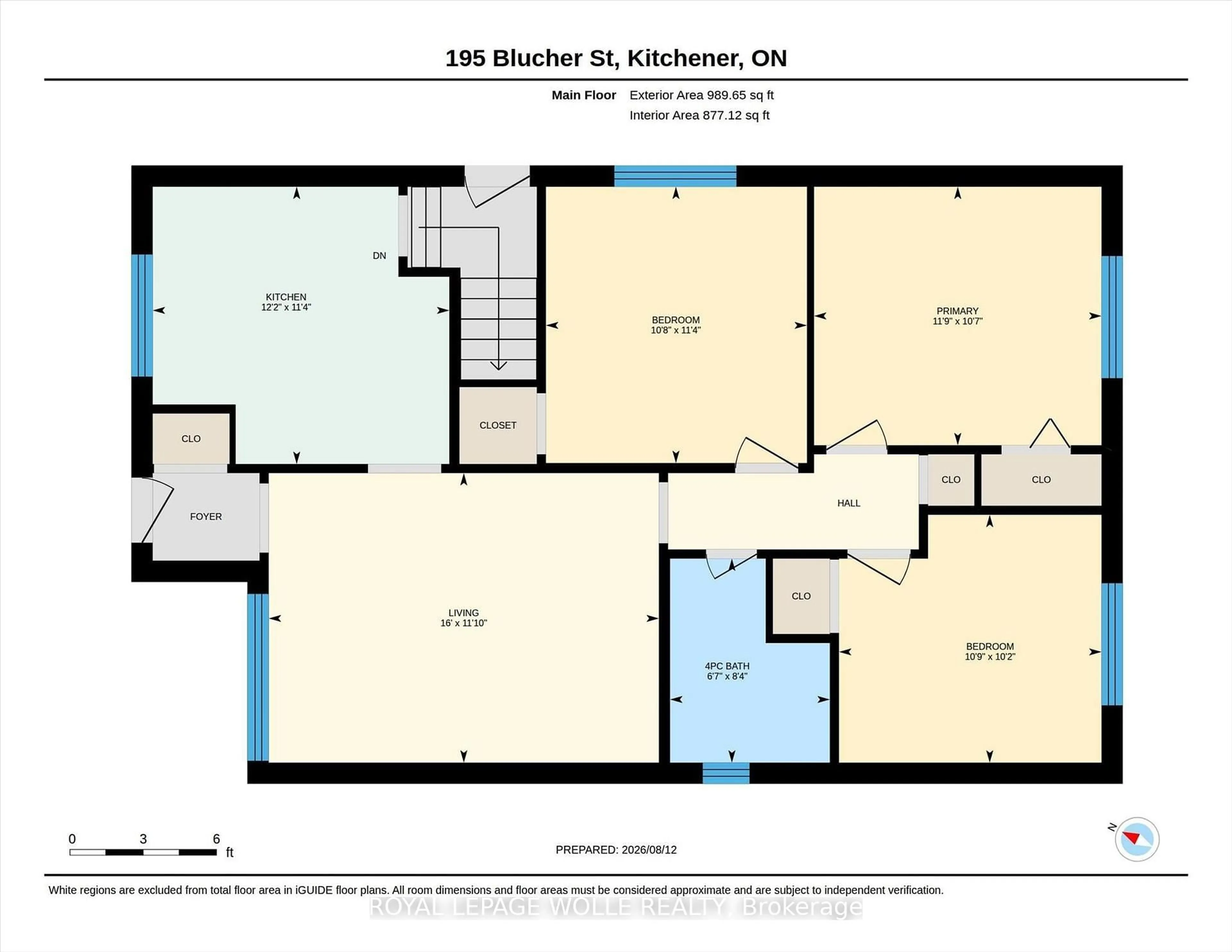 Floor plan for 195 Blucher St, Kitchener Ontario N2H 5V6