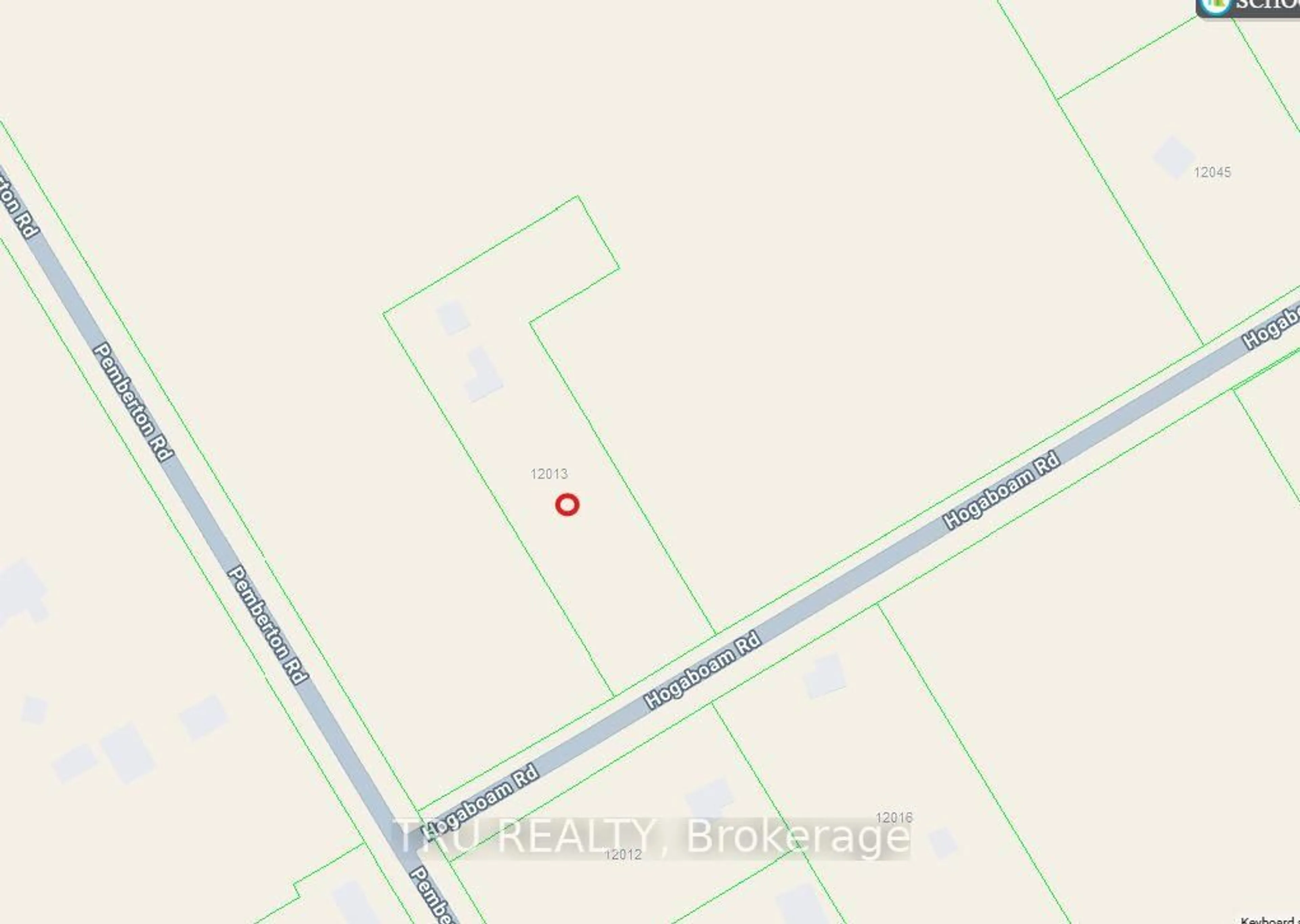 Picture of a map for 12013 Hogaboam Rd, North Dundas Ontario K0E 1J0