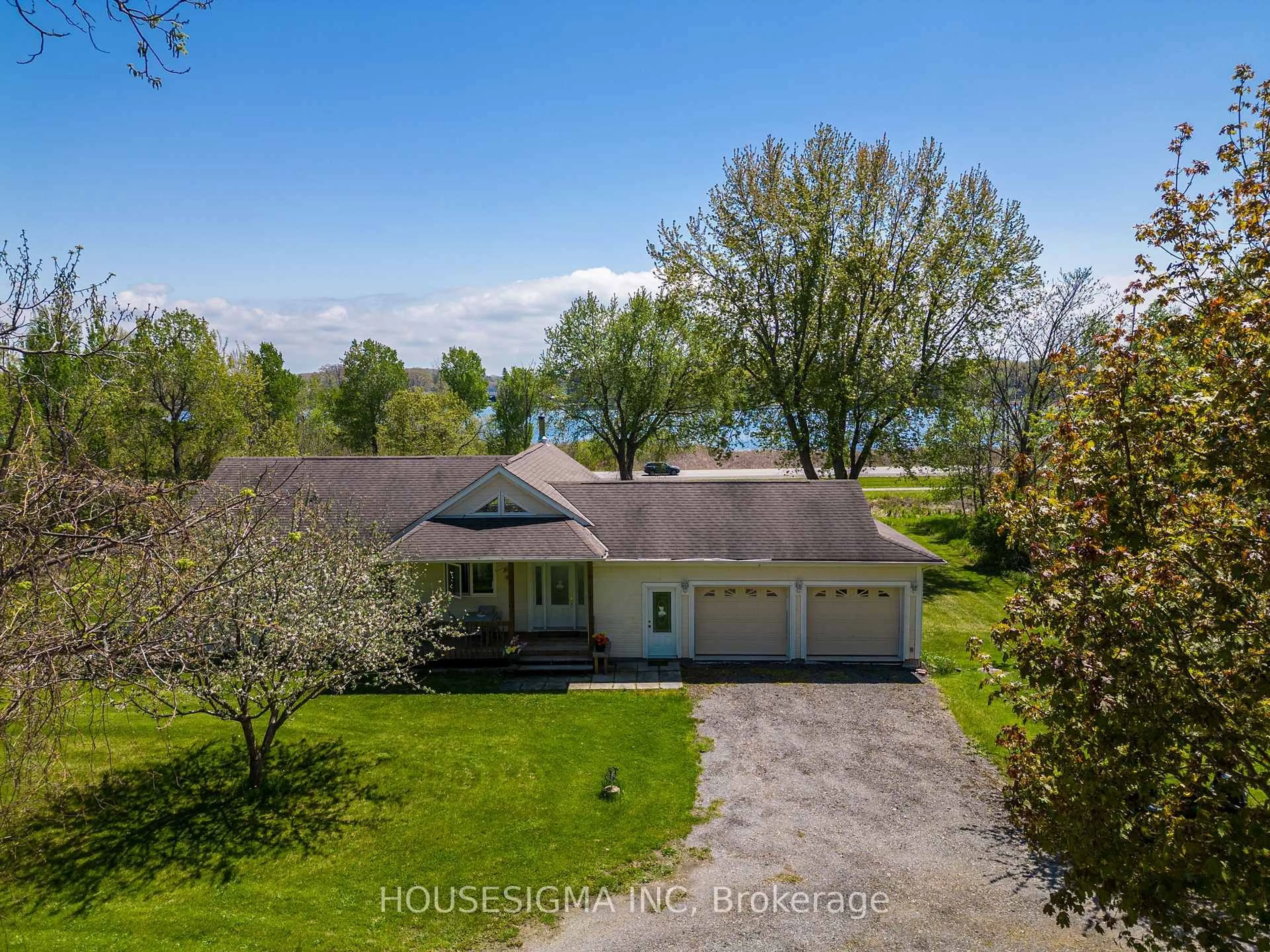 A pic from outside/outdoor area/front of a property/back of a property/a pic from drone, water/lake/river/ocean view for 139 Old River Rd, Leeds and the Thousand Islands Ontario K0E 1R0