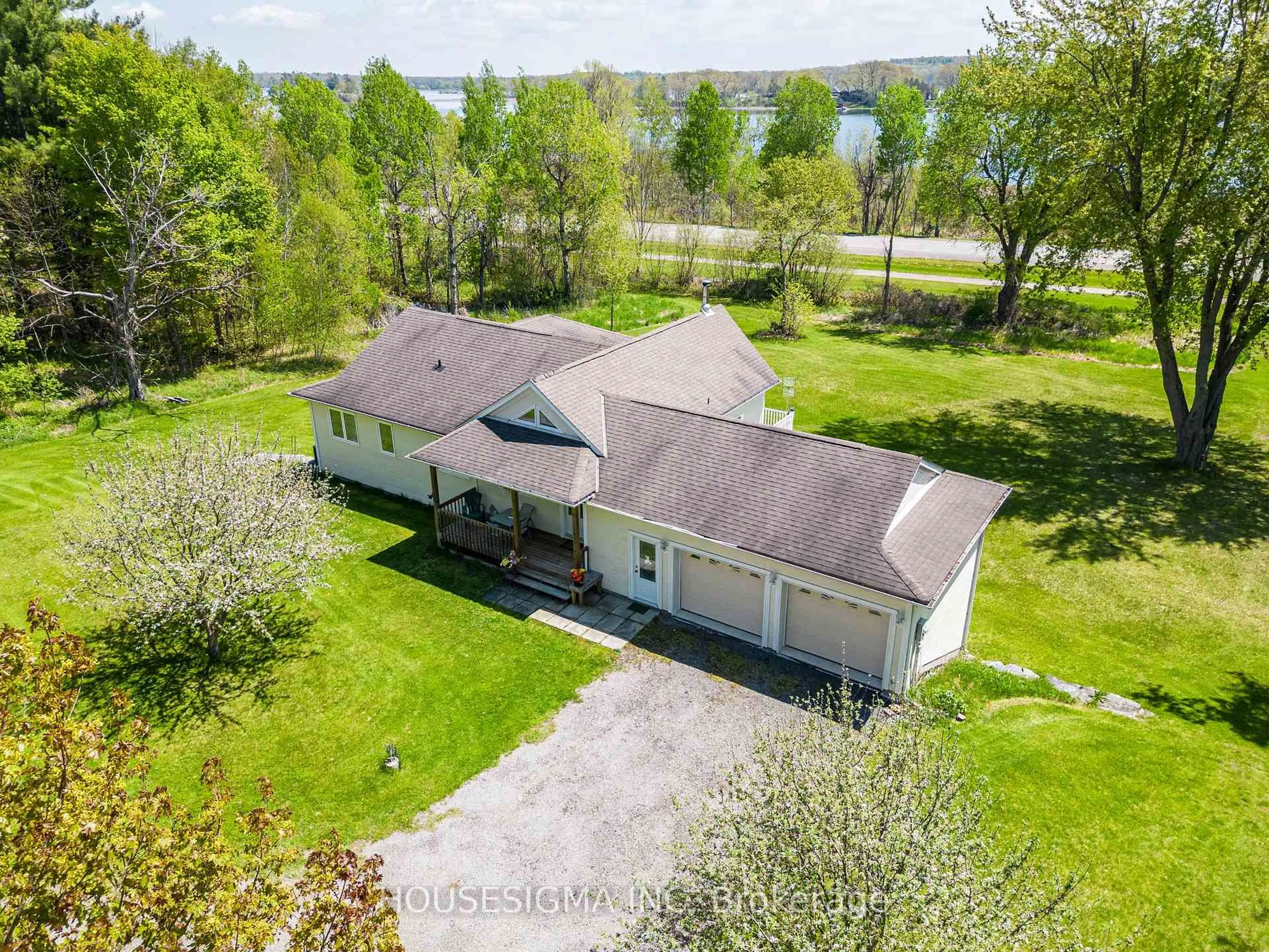 A pic from outside/outdoor area/front of a property/back of a property/a pic from drone, water/lake/river/ocean view for 139 Old River Rd, Leeds and the Thousand Islands Ontario K0E 1R0
