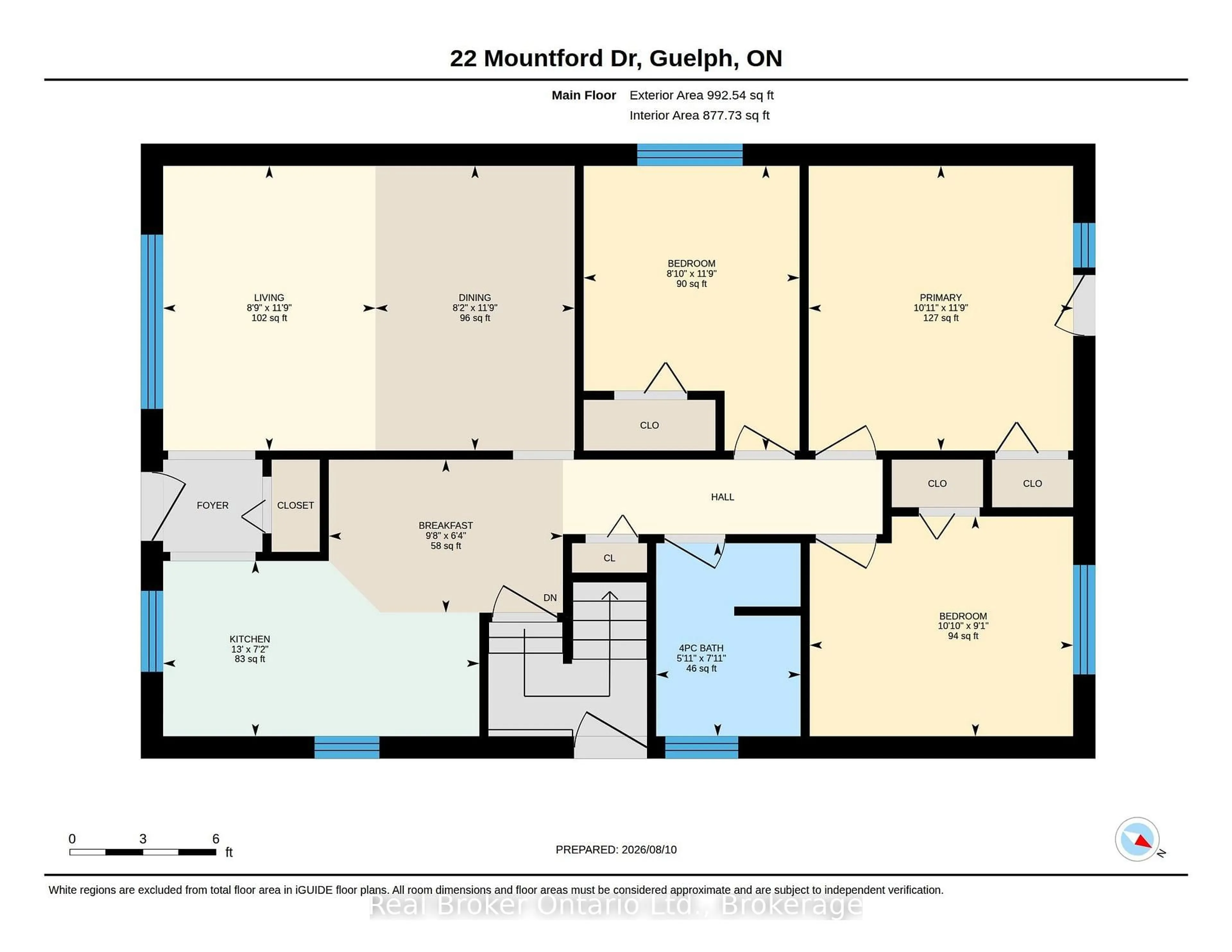 Floor plan for 22 Mountford Dr, Guelph Ontario N1E 6E9