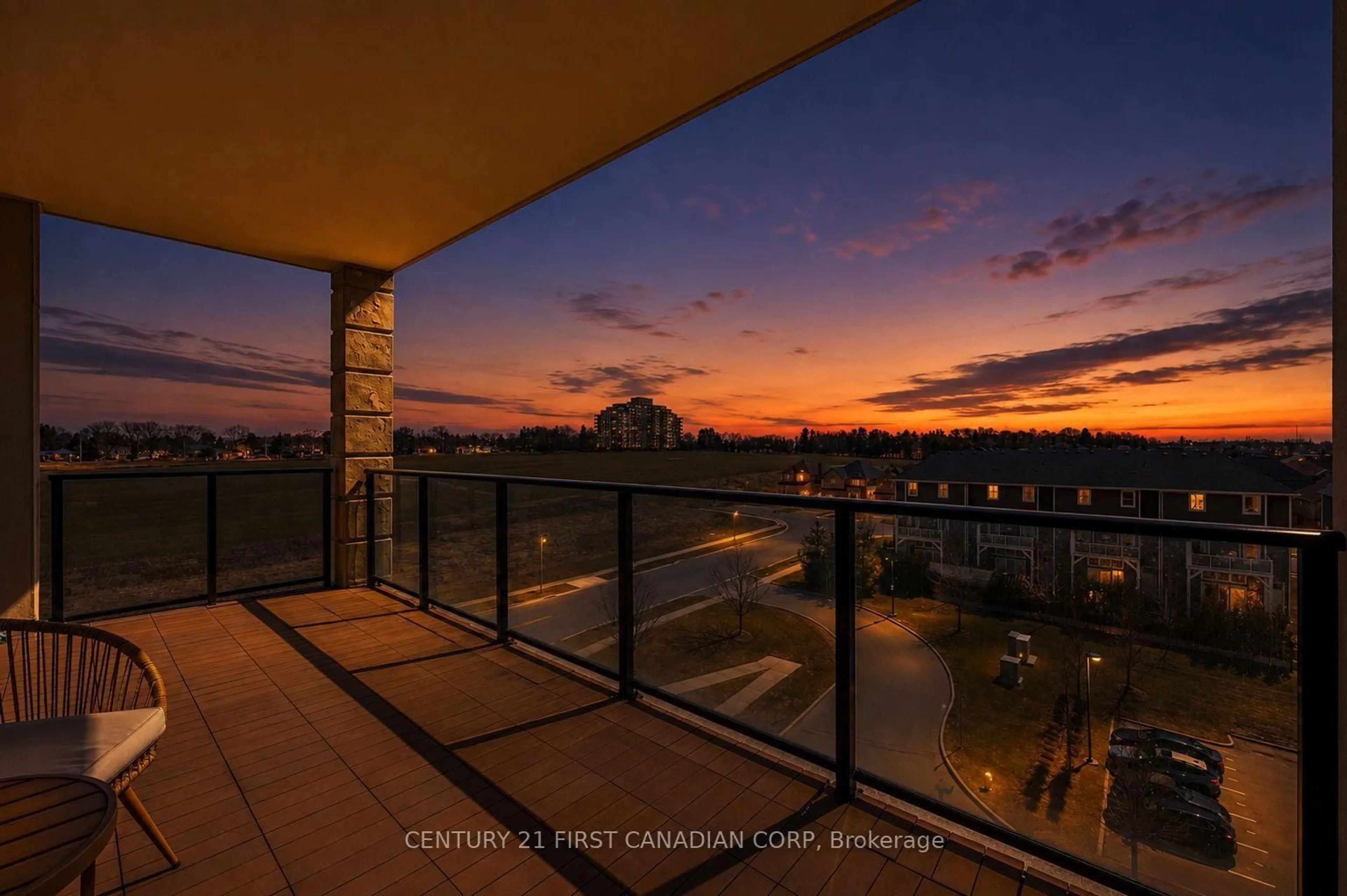 Patio, water/lake/river/ocean view for 240 Village Walk Blvd #605, London North Ontario N6G 0P6