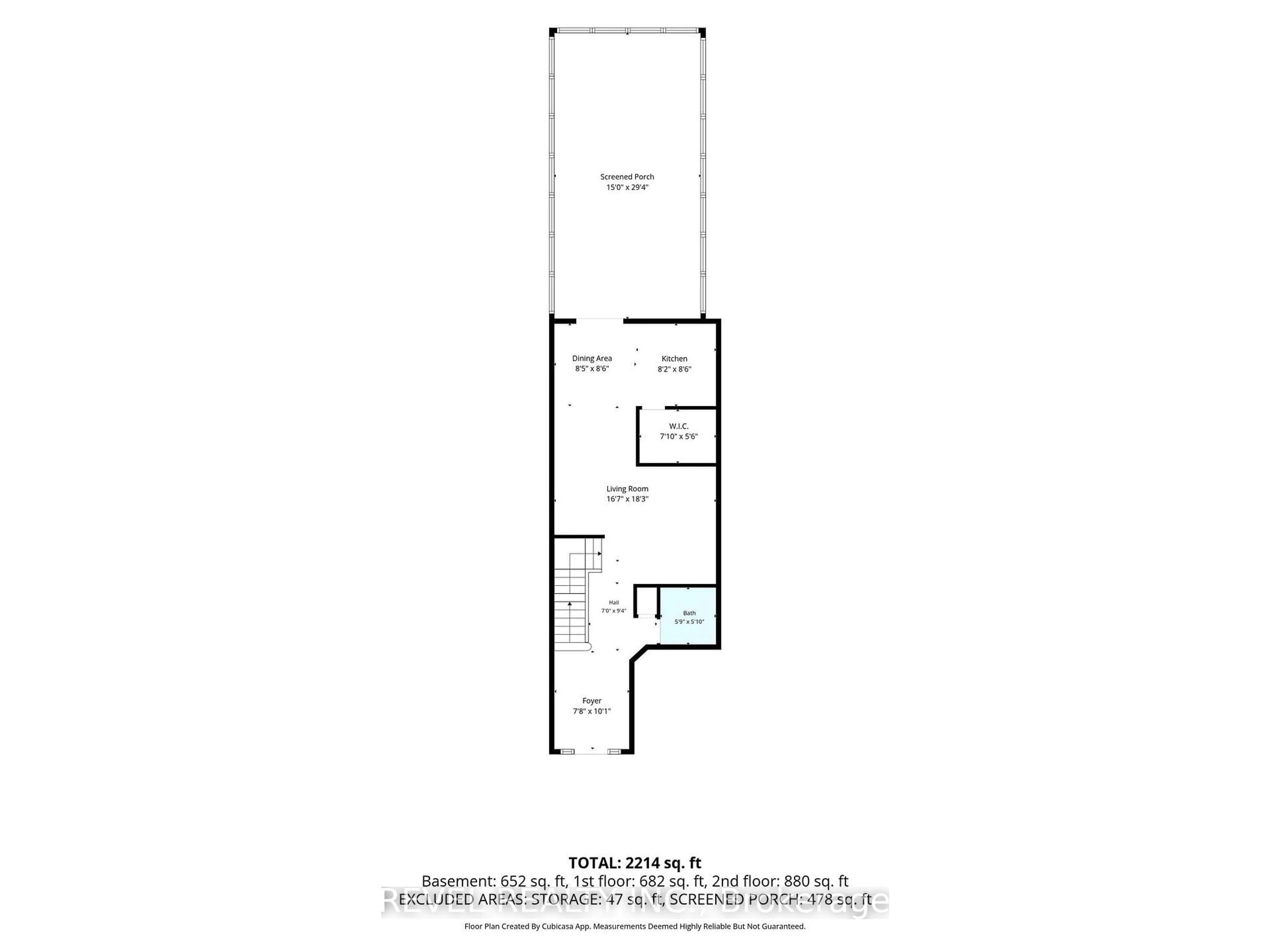 Floor plan for 218 Macaulay St, Hamilton Ontario L8L 3X8