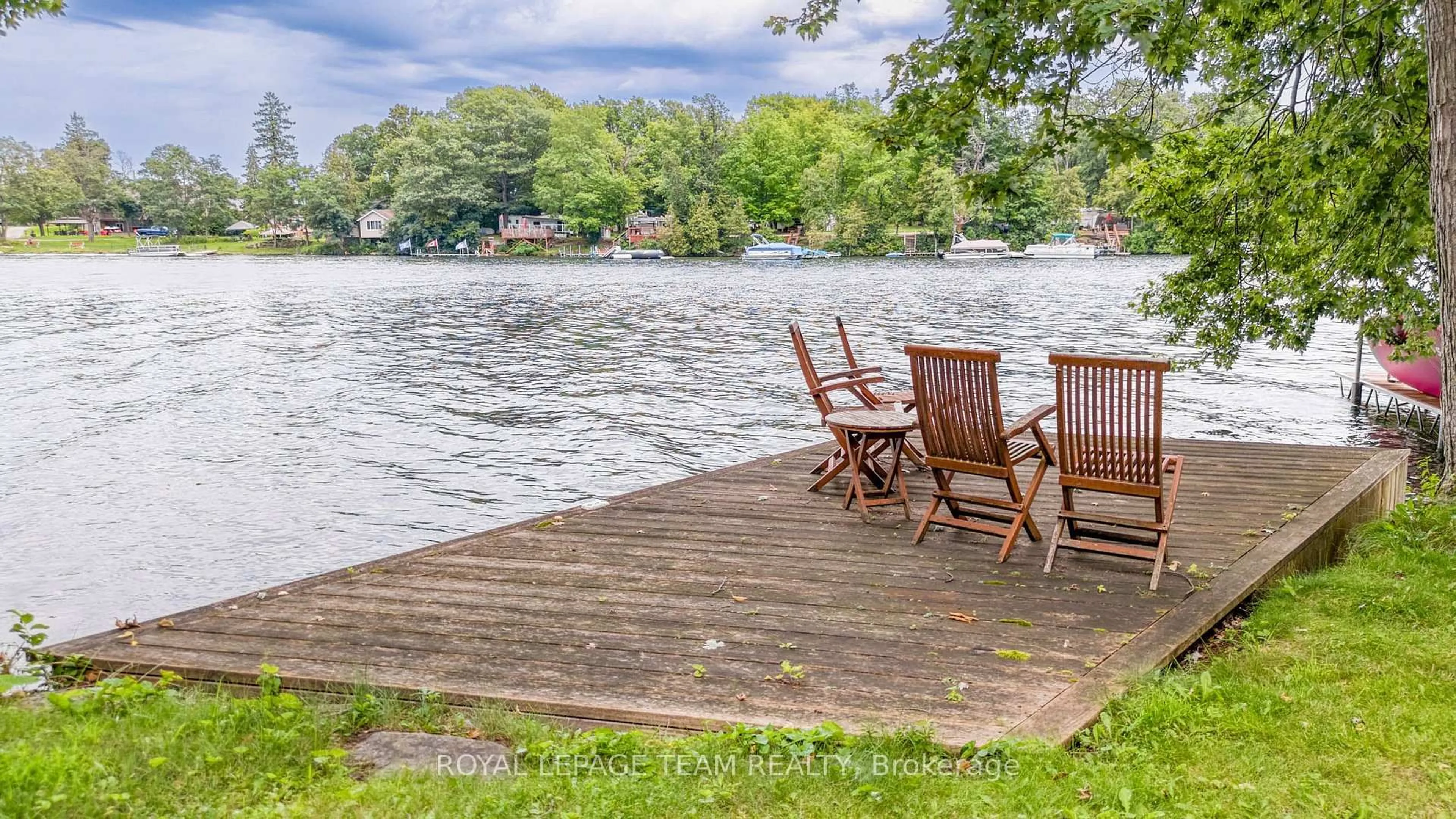 Patio, water/lake/river/ocean view for 3 B1 Rd, Rideau Lakes Ontario K0G 1L0
