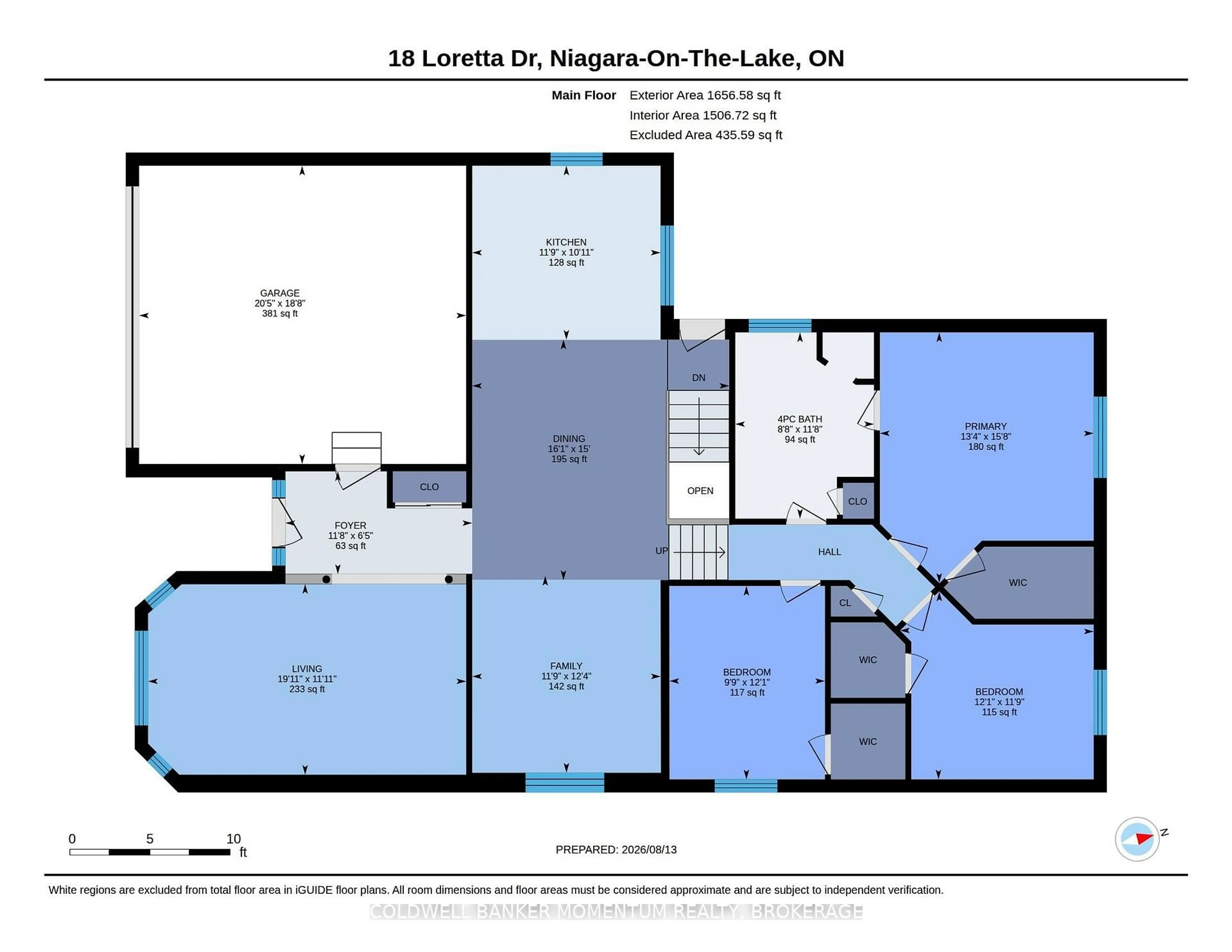 Floor plan for 18 LORETTA Dr, Niagara-on-the-Lake Ontario L0S 1T0