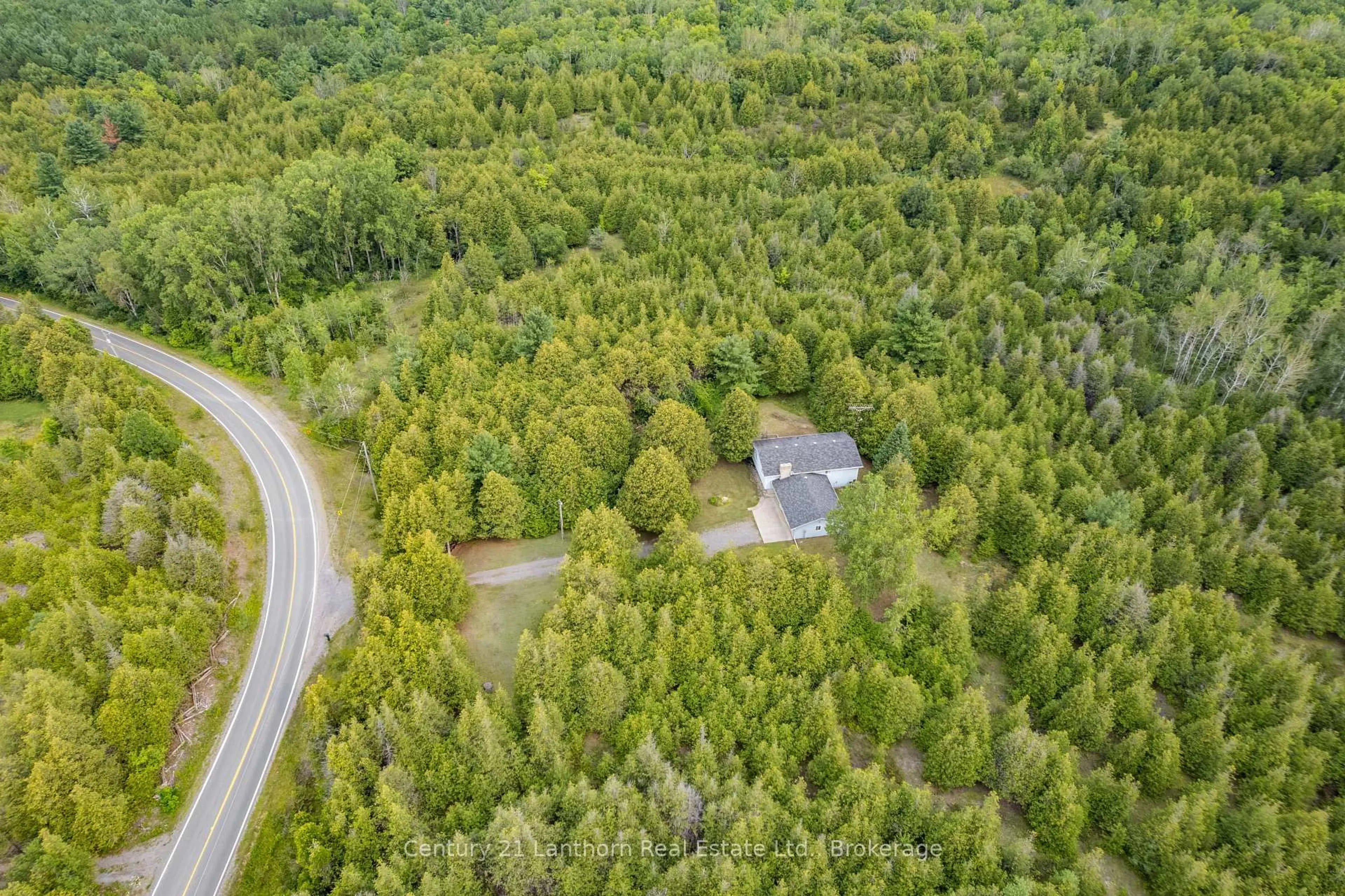 A pic from outside/outdoor area/front of a property/back of a property/a pic from drone, forest/trees view for 1467 Slab St, Stirling Ontario K0K 3E0