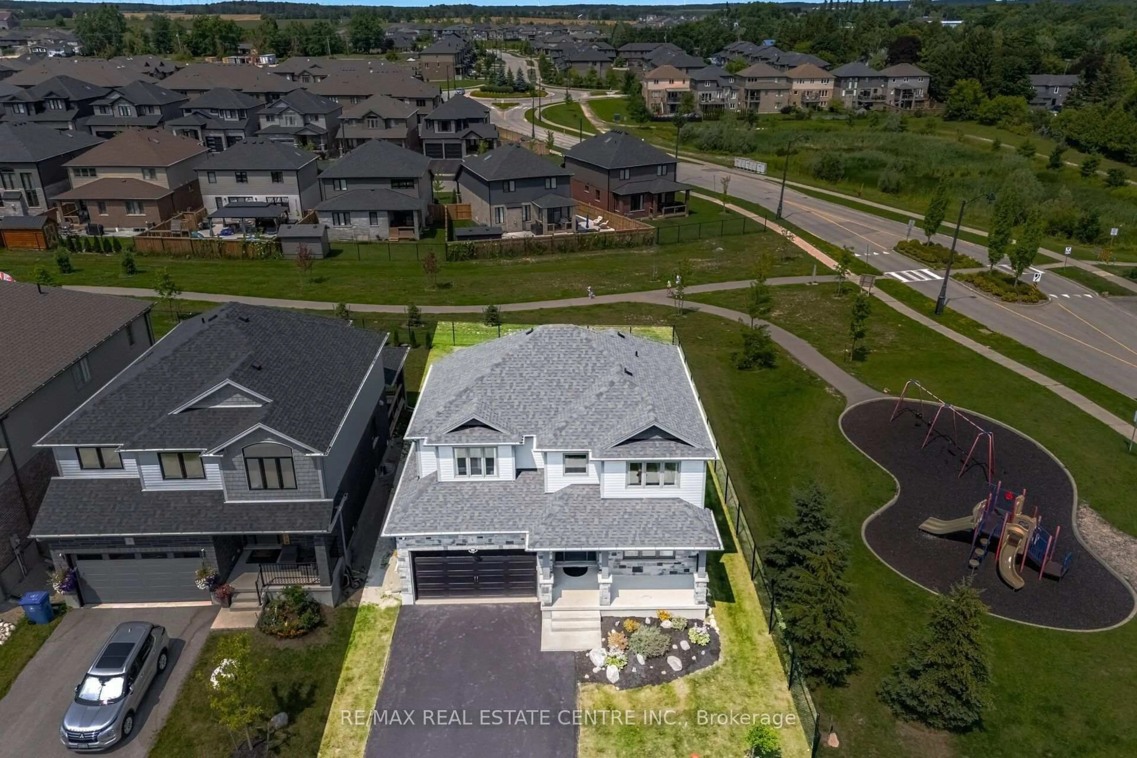 A pic from outside/outdoor area/front of a property/back of a property/a pic from drone, unknown for 1 Grundy Cres, East Luther Grand Valley Ontario L9W 7S7
