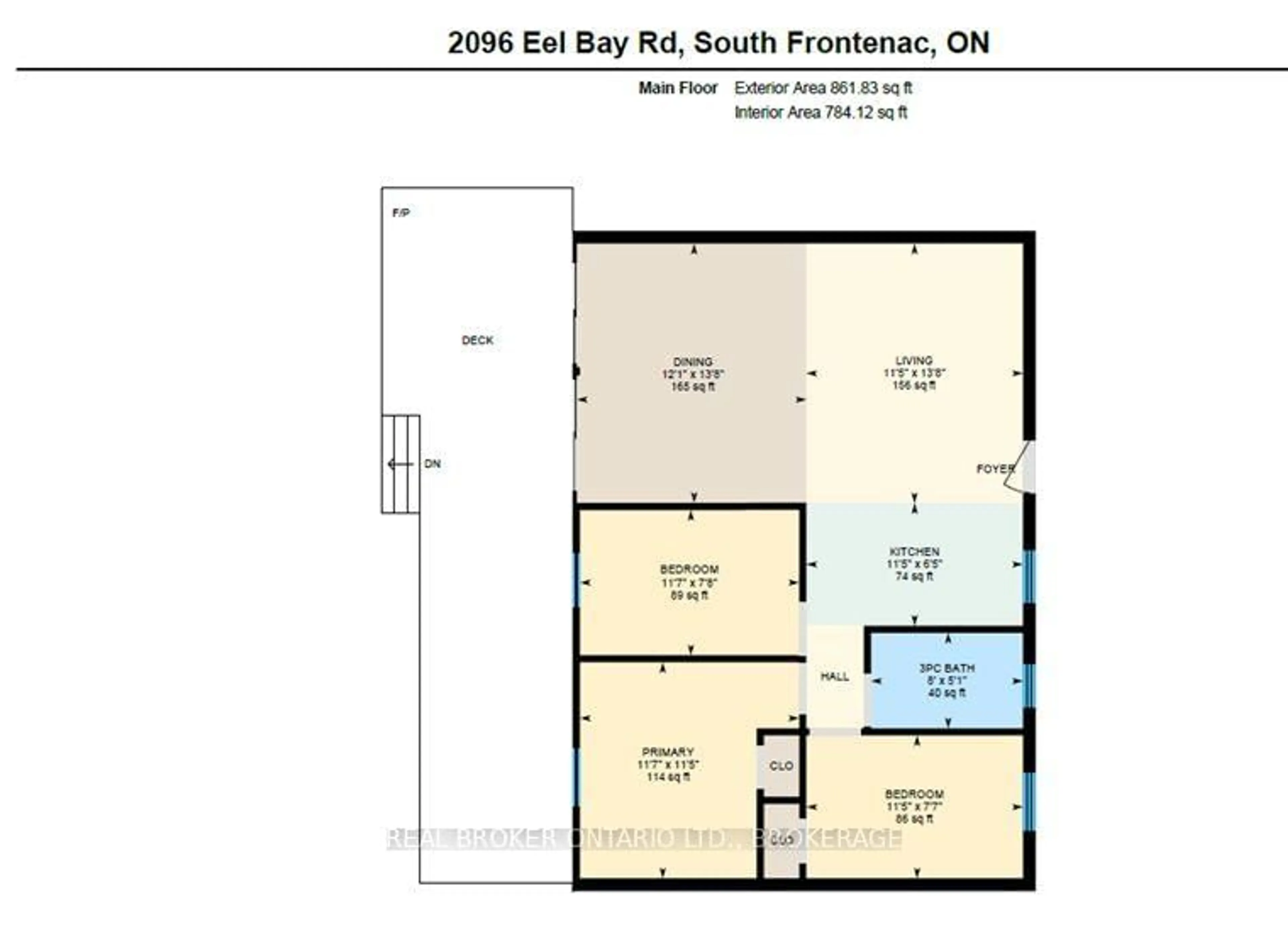 Floor plan for 2096 Eel Bay Rd, Perth Road Ontario K0H 2L0