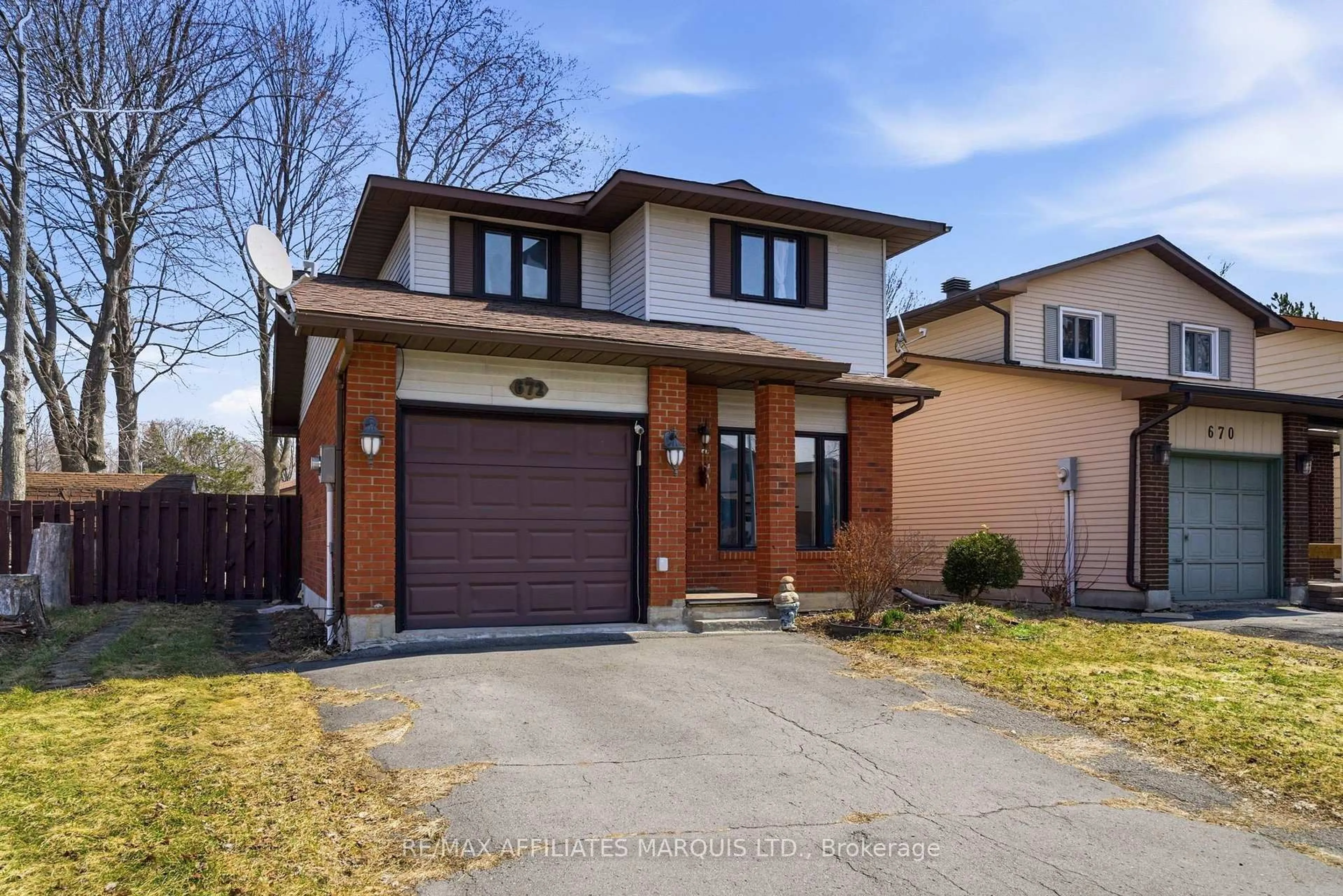 Home with brick exterior material, street for 672 Champlain Dr, Cornwall Ontario K6H 6P2
