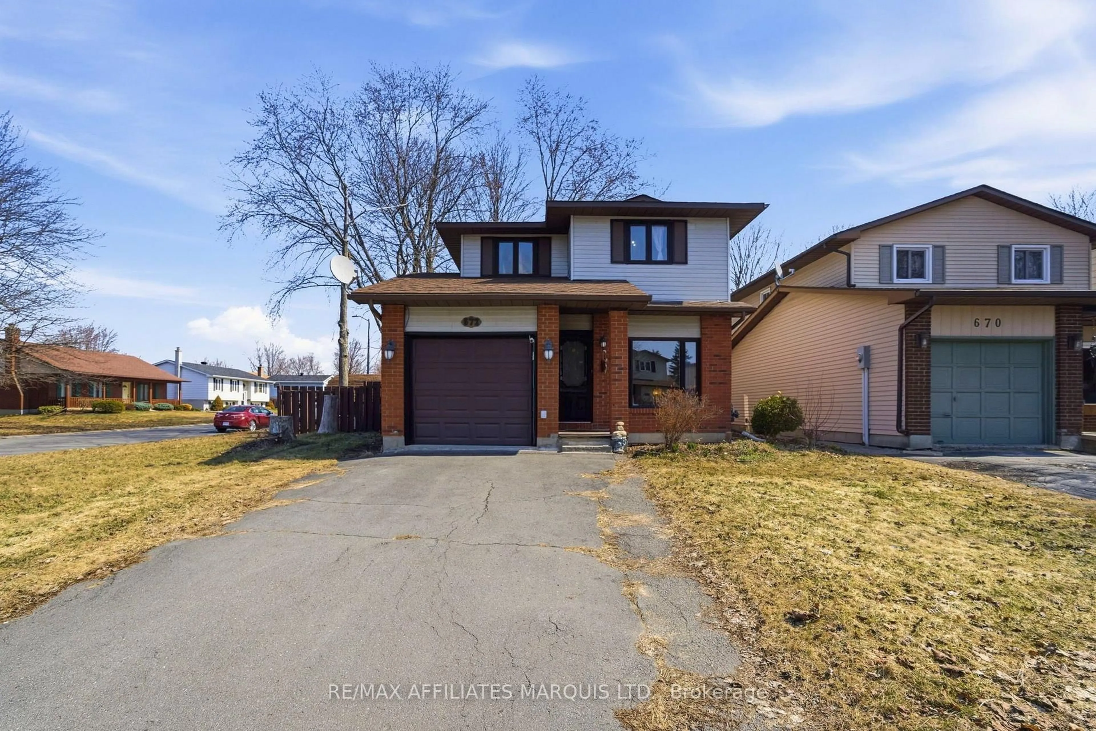 Home with brick exterior material, street for 672 Champlain Dr, Cornwall Ontario K6H 6P2