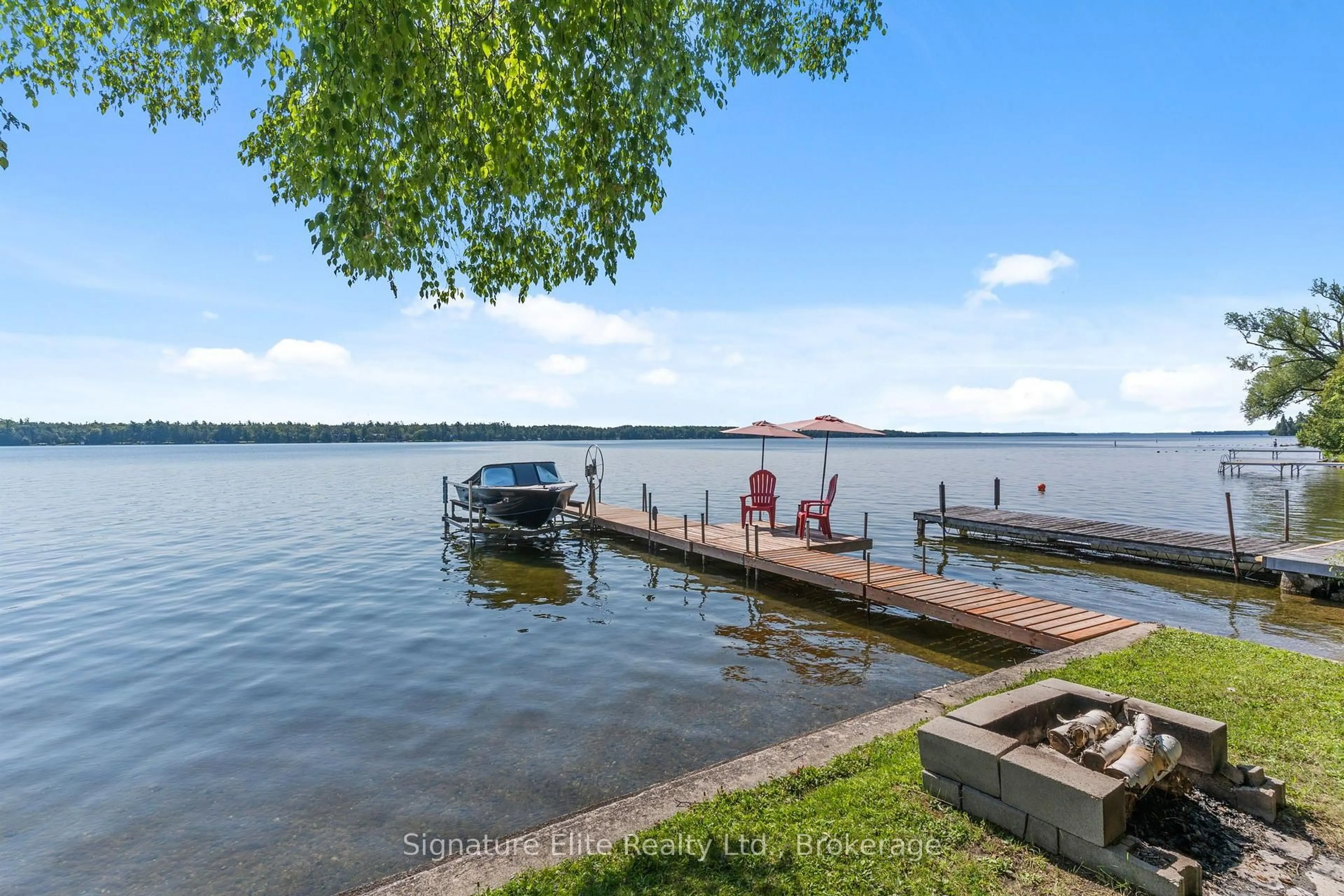 Patio, water/lake/river/ocean view for 973 North Bay Dr, Kawartha Lakes Ontario K0M 2B0