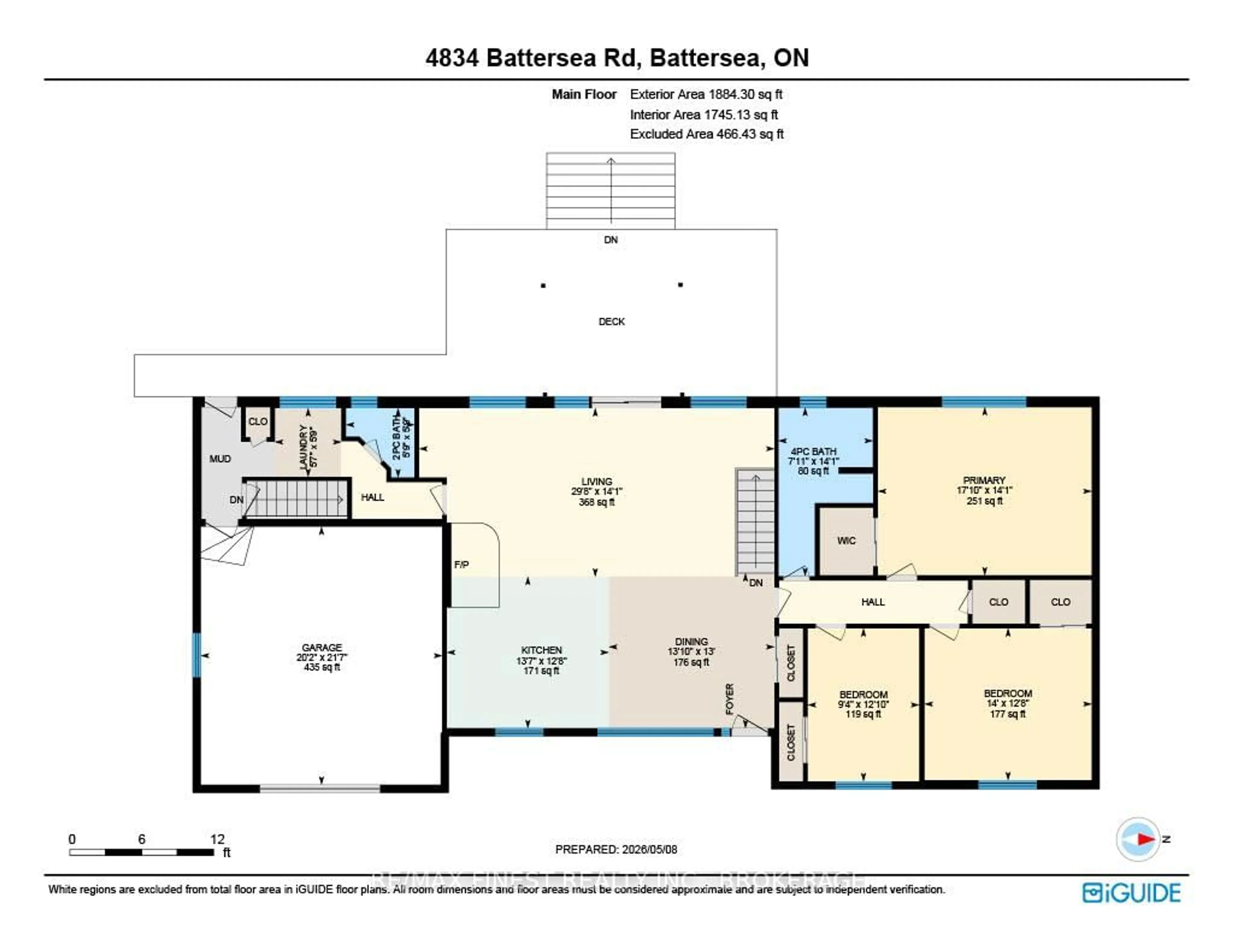 Floor plan for 4834 Battersea Rd, Battersea Ontario K0H 1H0