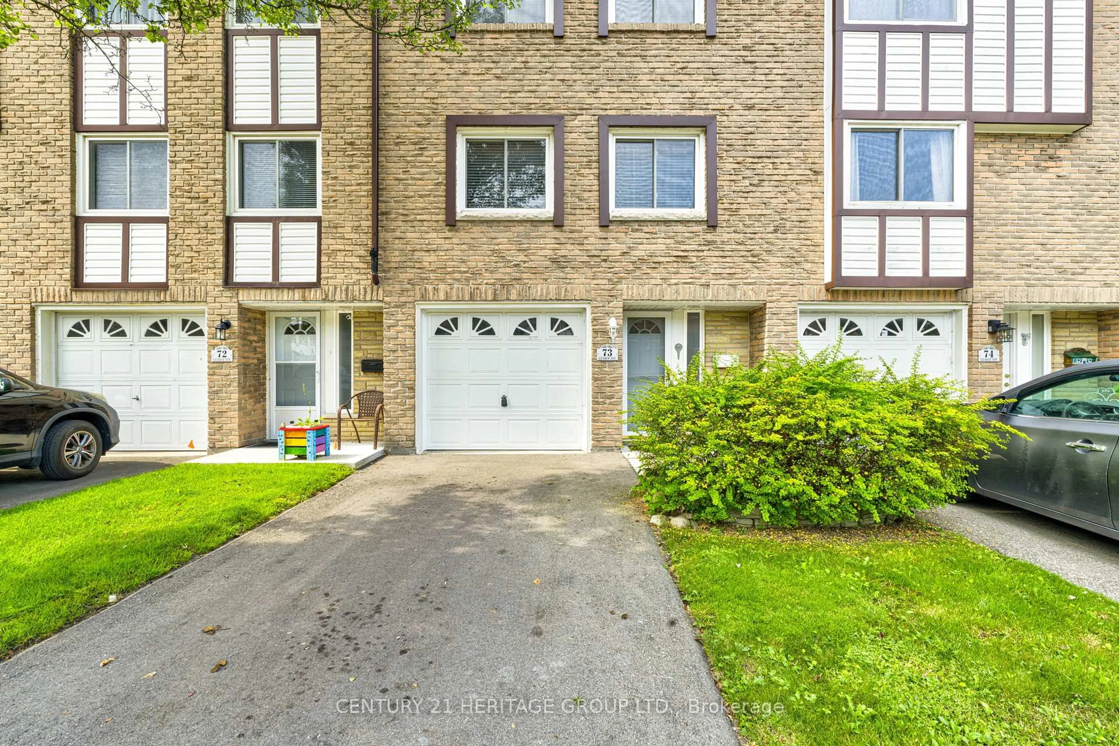A pic from outside/outdoor area/front of a property/back of a property/a pic from drone, street for 145 Rice Ave #73, Hamilton Ontario L9C 6R3