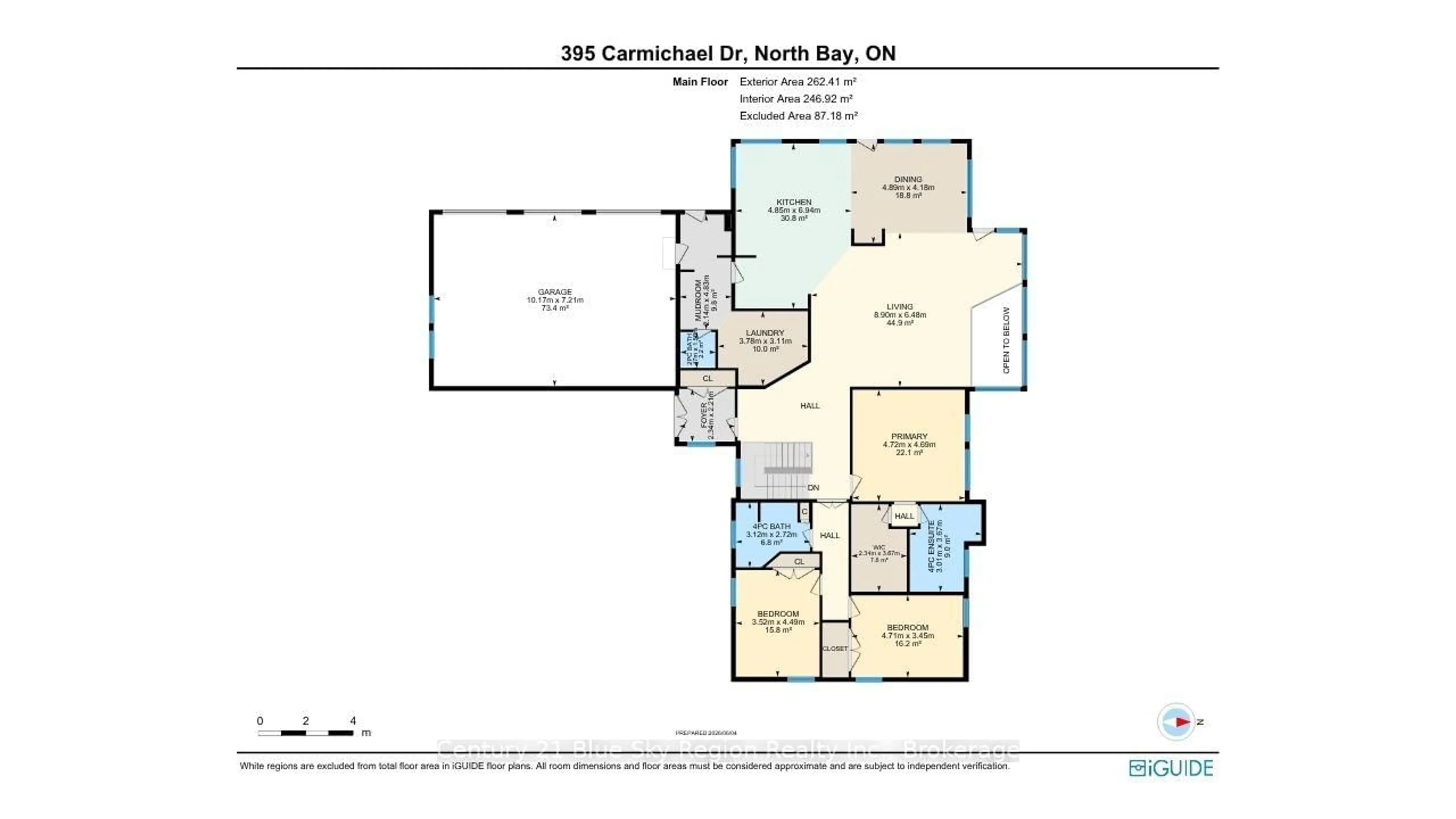 Floor plan for 395 Carmichael Dr, North Bay Ontario P1B 8G2