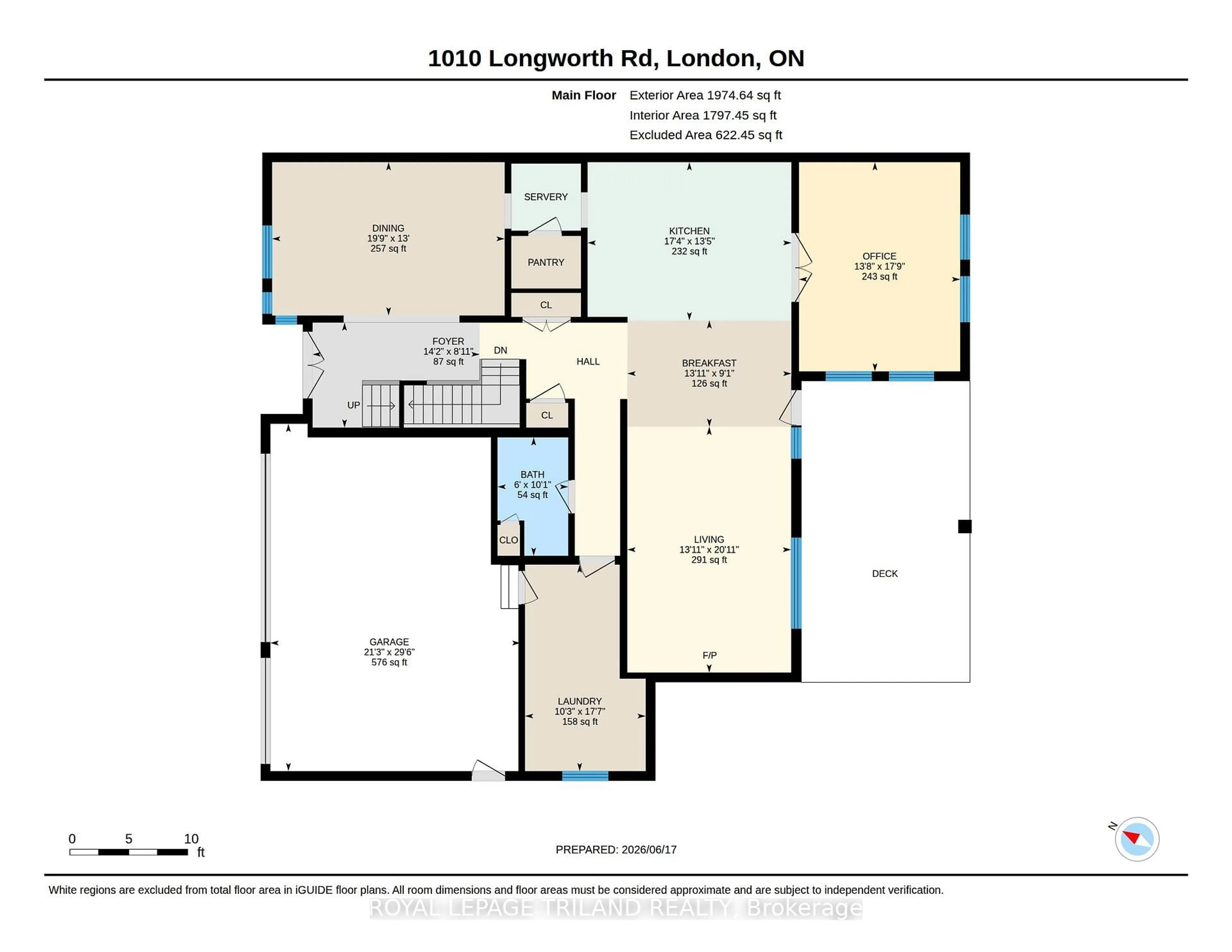 Floor plan for 1010 Longworth Rd, London South Ontario N6K 0C9