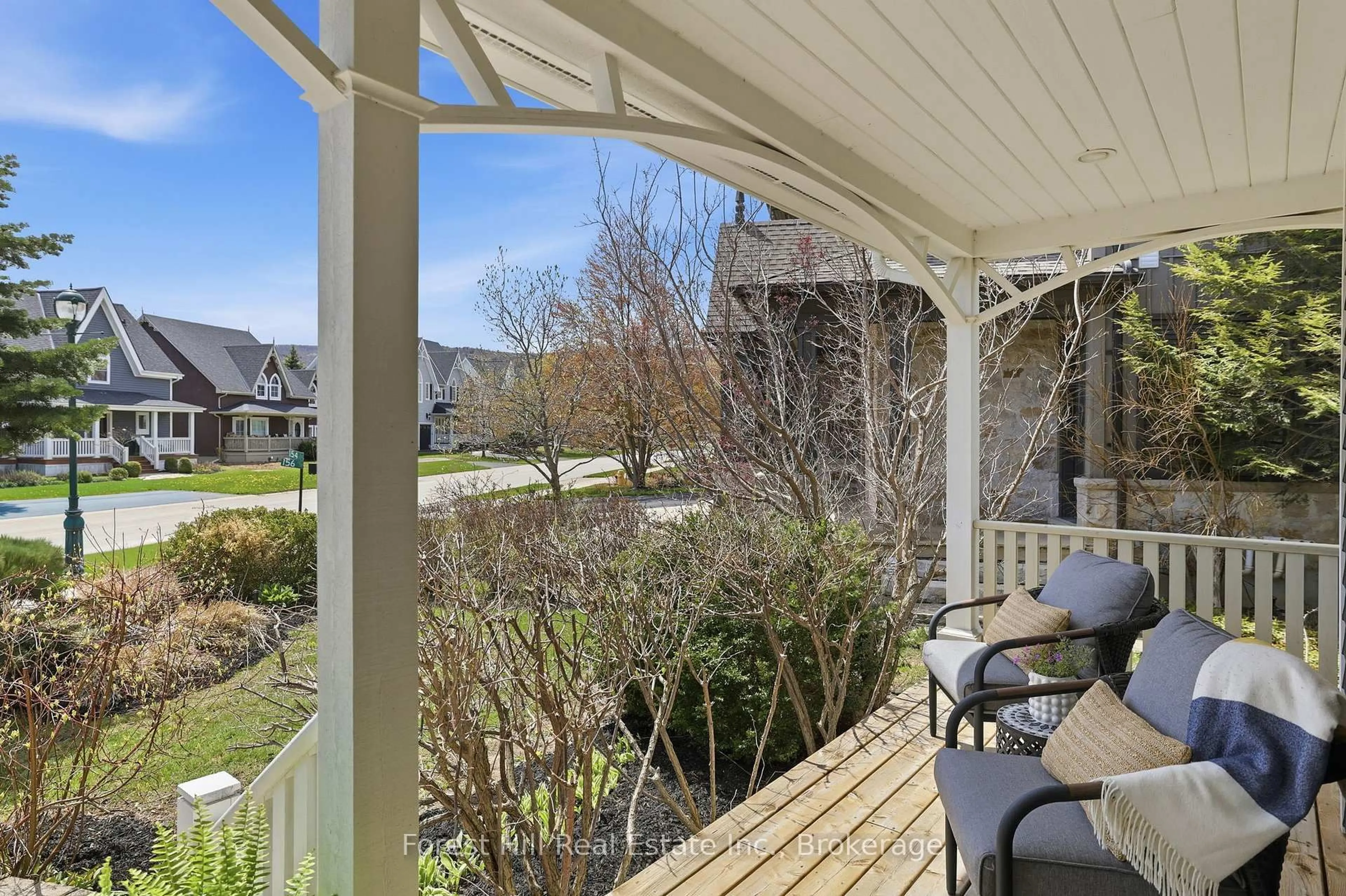 Patio, water/lake/river/ocean view for 156 Snowbridge Way, Blue Mountains Ontario L9Y 0V1