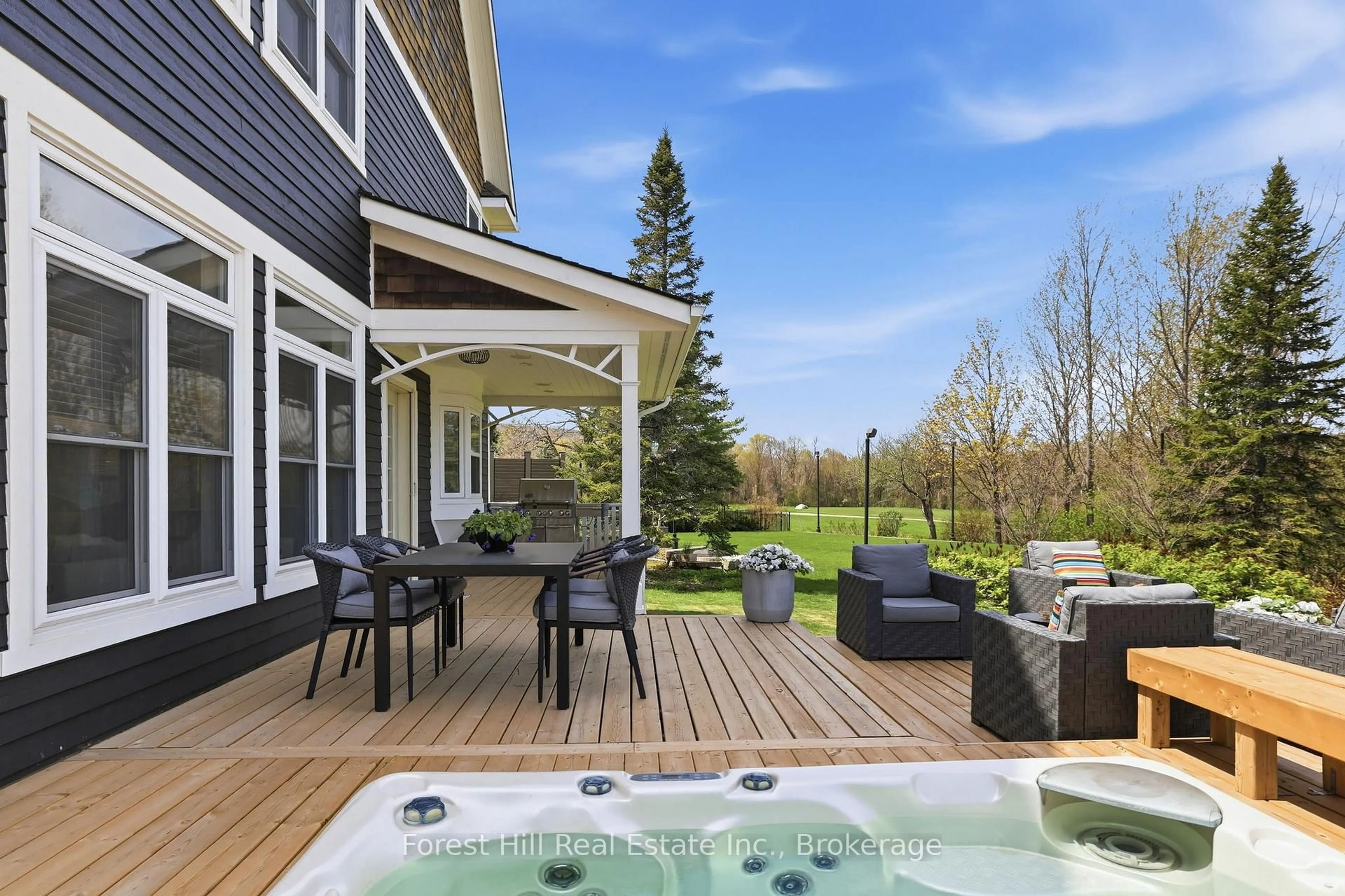 Patio, water/lake/river/ocean view for 156 Snowbridge Way, Blue Mountains Ontario L9Y 0V1