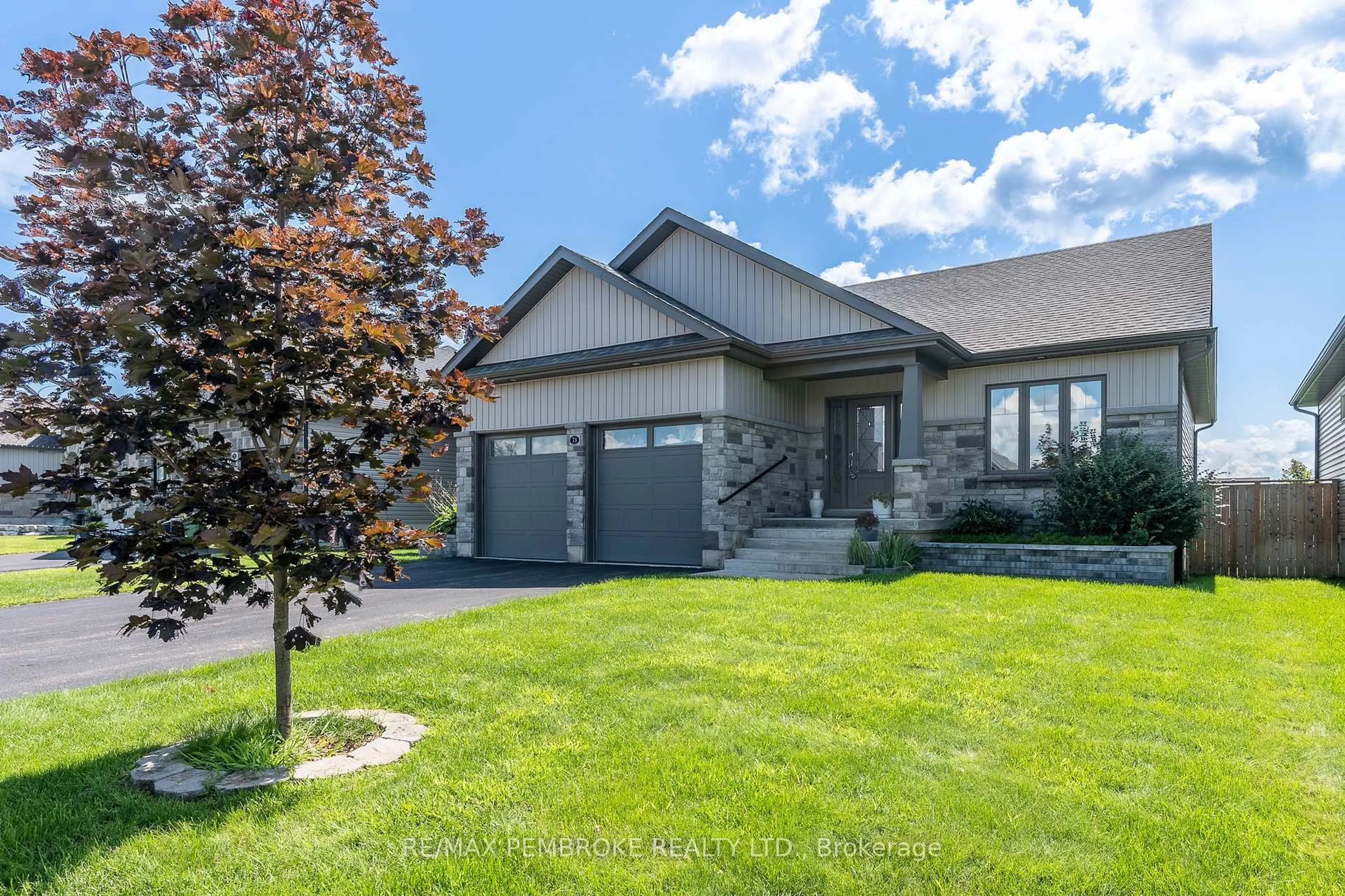 Home with brick exterior material, street for 73 Noble Cres, Petawawa Ontario K8H 0G1