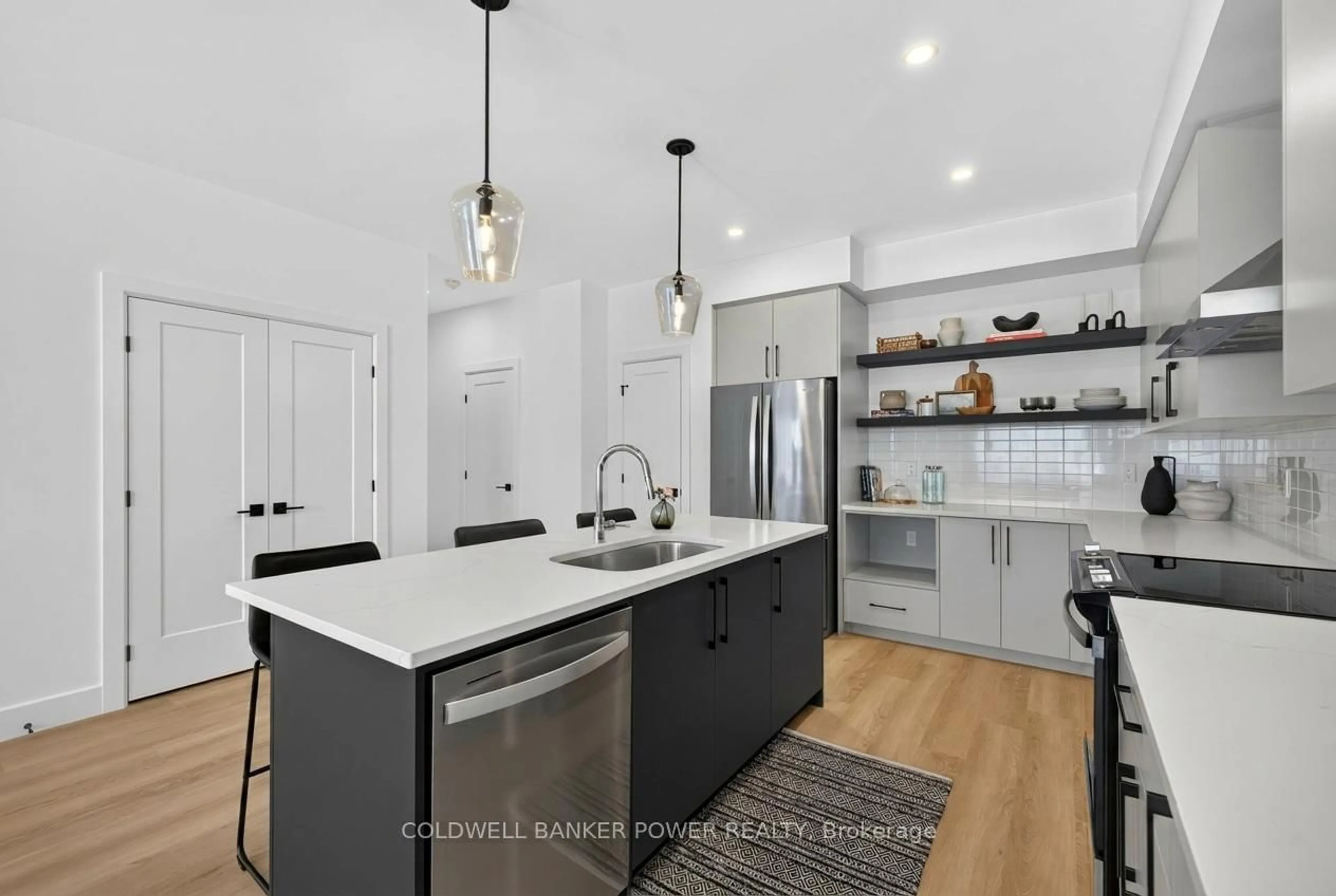 Open concept kitchen, ceramic/tile floor for 4255 Lismer Lane #12, London South Ontario N6L 0B9