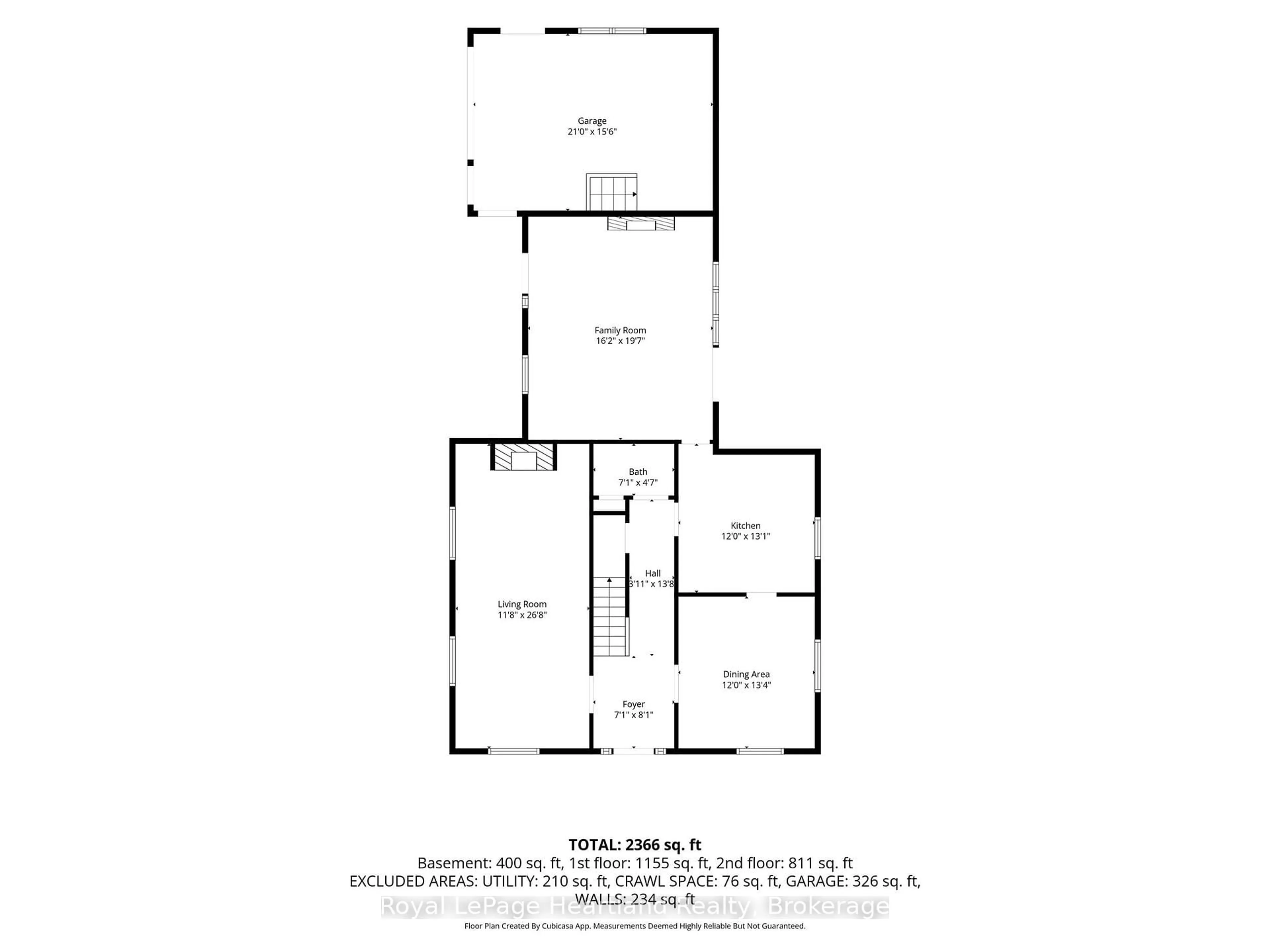 Floor plan for 638 Havelock St, Huron-Kinloss Ontario N0G 2H0