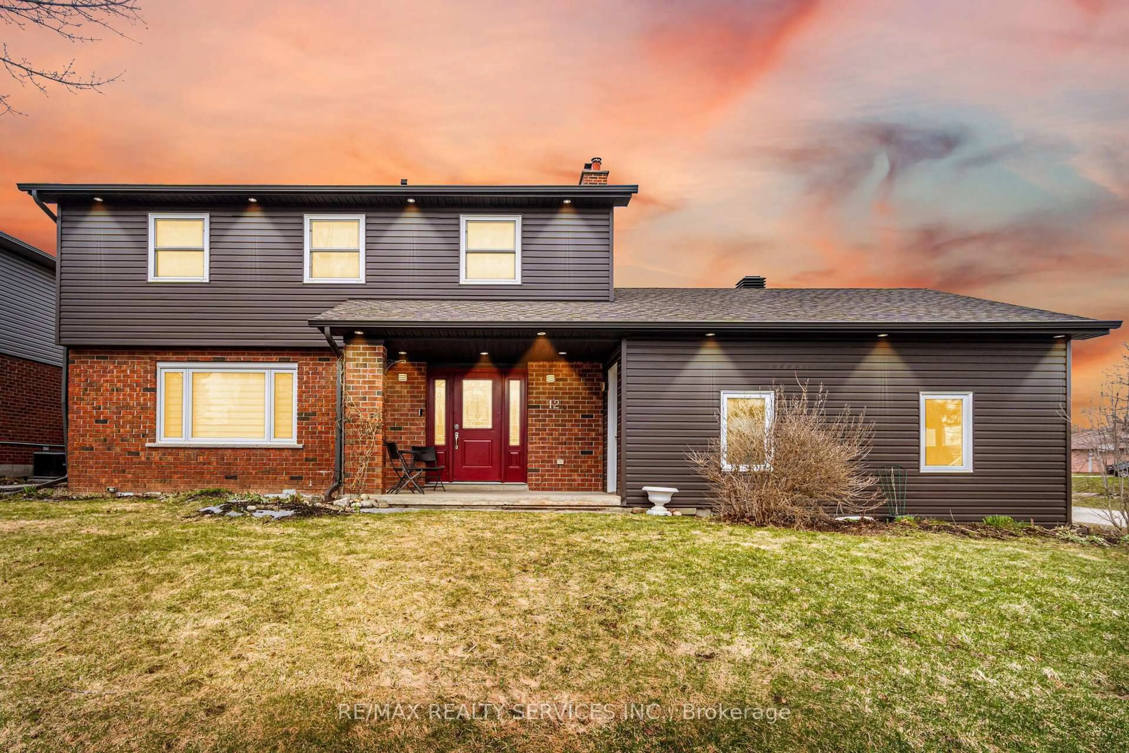 Home with brick exterior material, street for 12 Pine St, Erin Ontario N0B 1T0