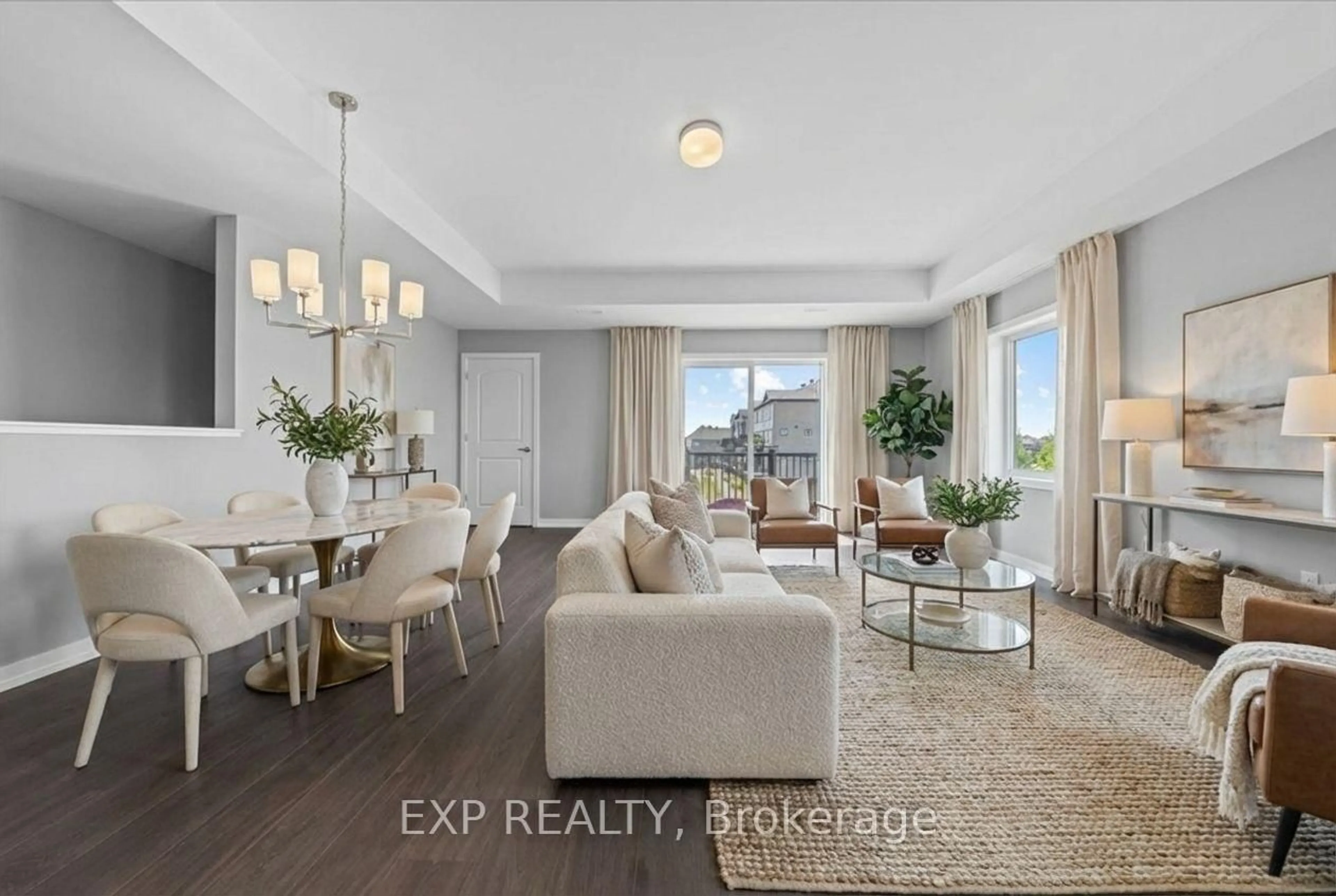 Living room with furniture, ceramic/tile floor for 1893 Stittsville Main St, Stittsville Ontario K2S 3K8