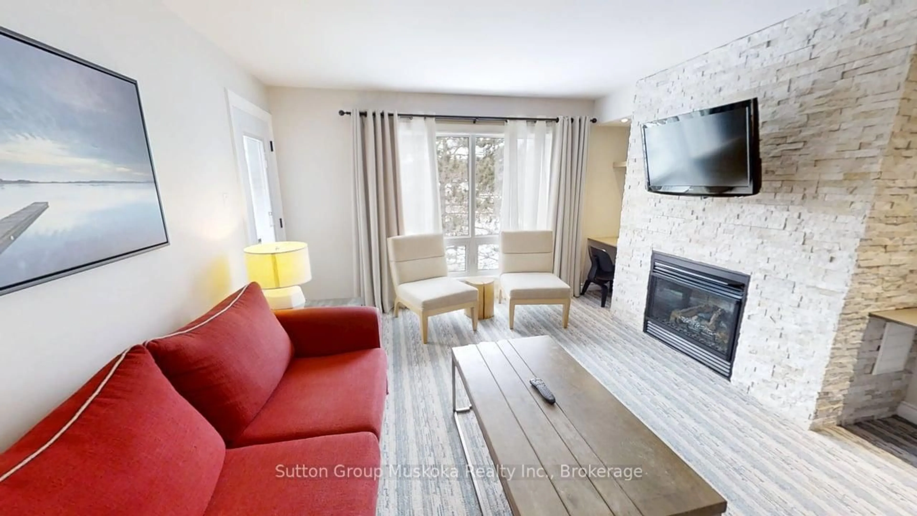Living room with furniture, unknown for 1235 Deerhurst Dr #52-305, Huntsville Ontario P1H 2E8