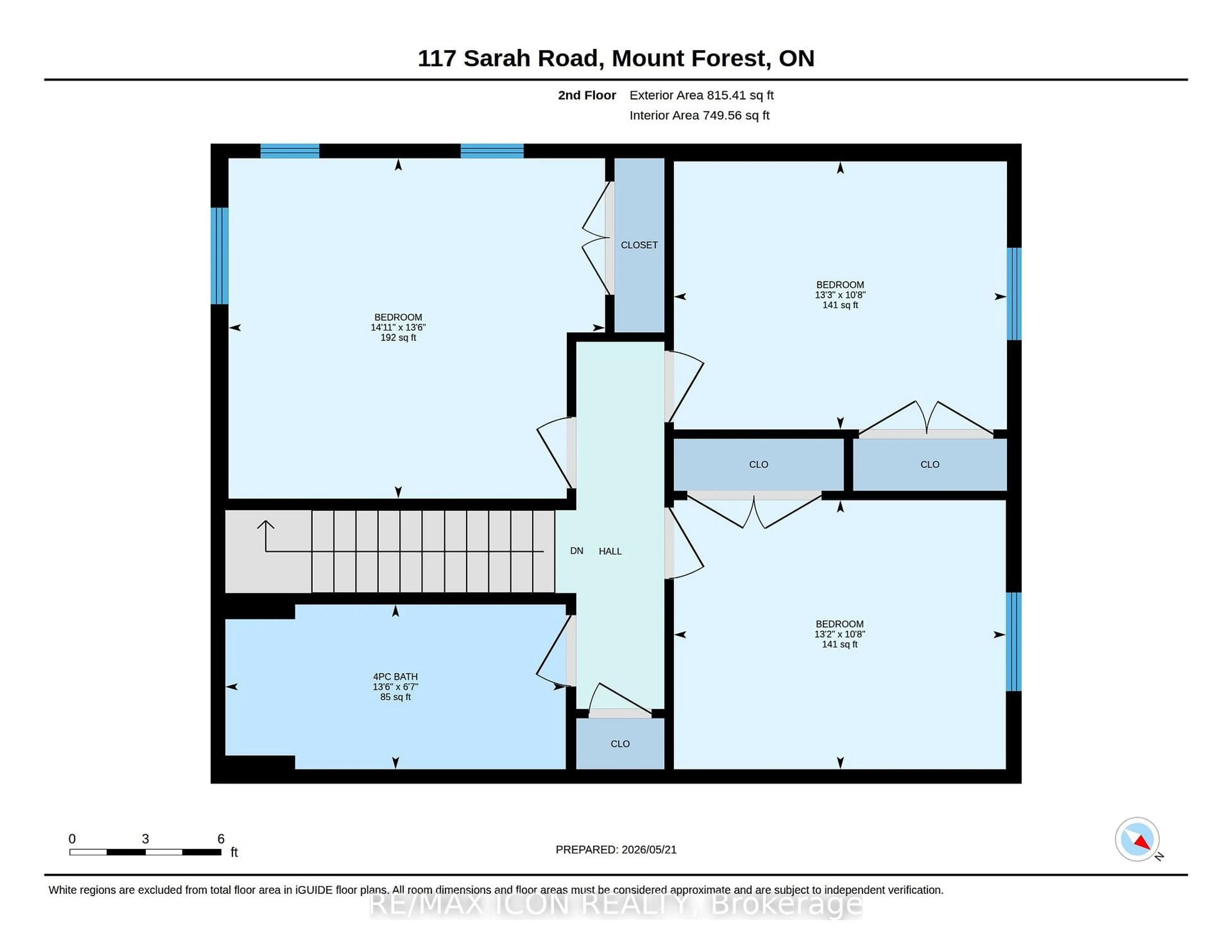 Floor plan for 117 Sarah Rd, Wellington North Ontario N0G 2L2