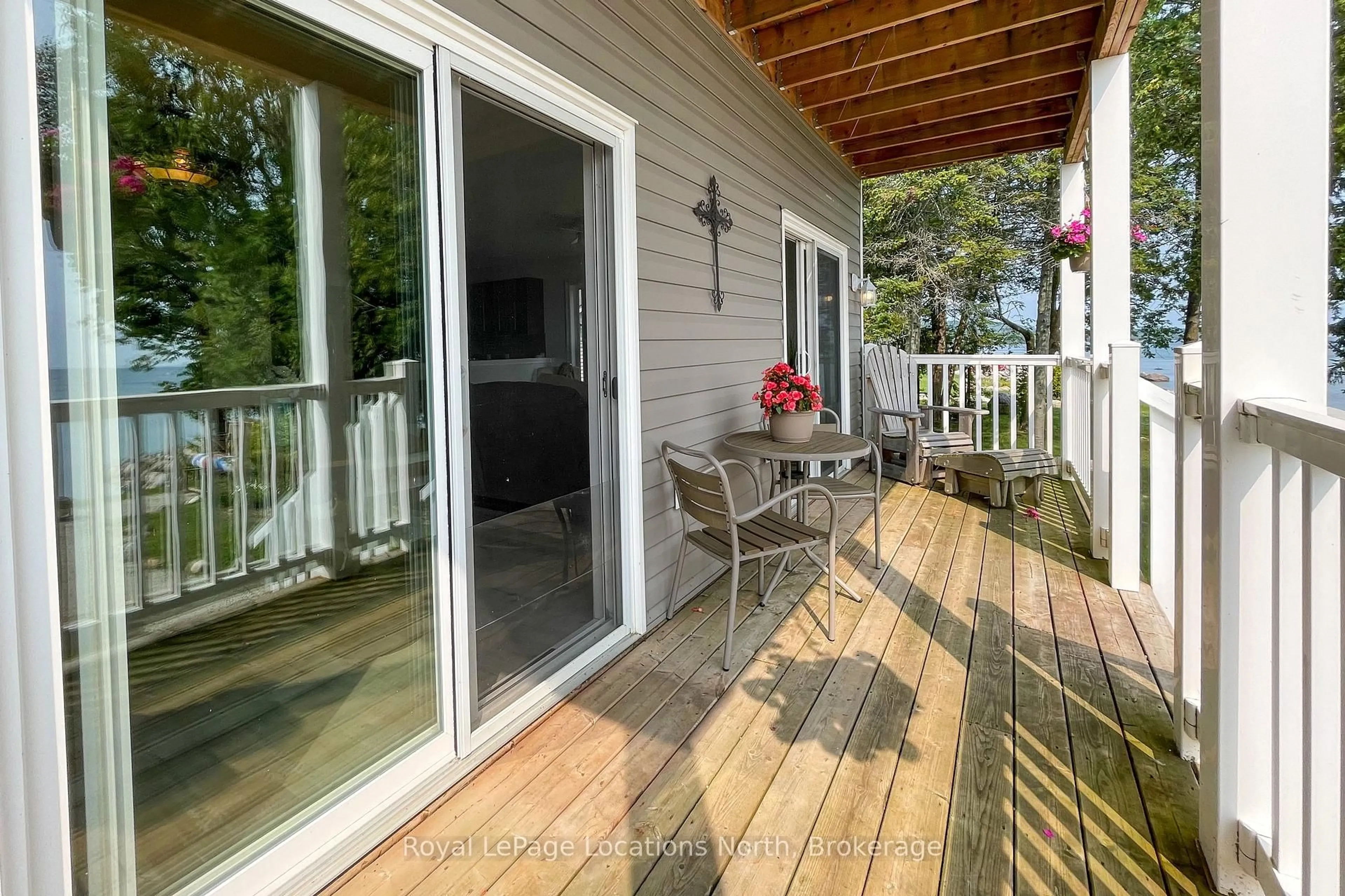 Patio, water/lake/river/ocean view for 108 Georgian Beach Lane, Meaford Ontario N4L 0A7
