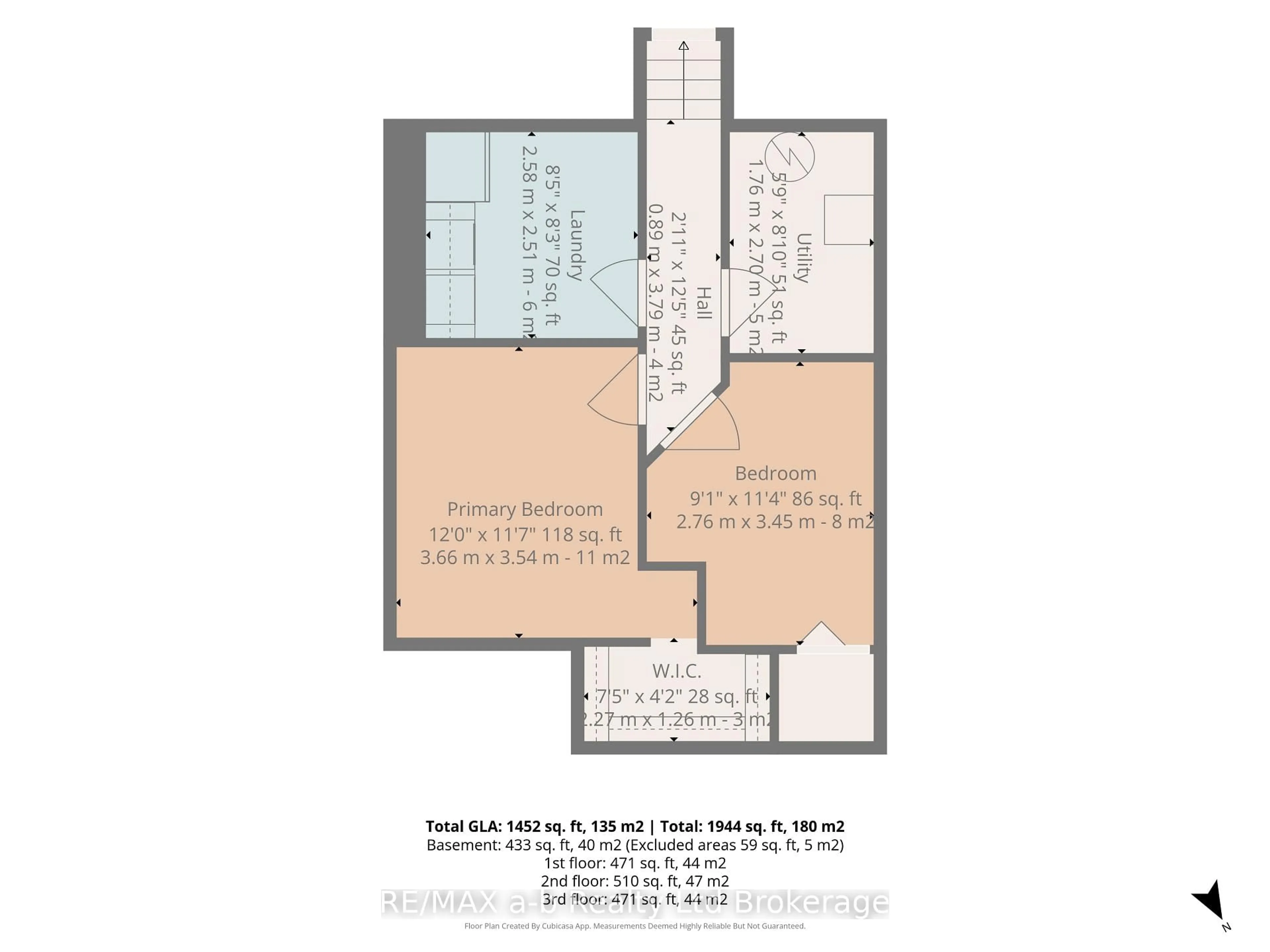 Floor plan for 45 Carlyle Pl, Kitchener Ontario N2P 1R6
