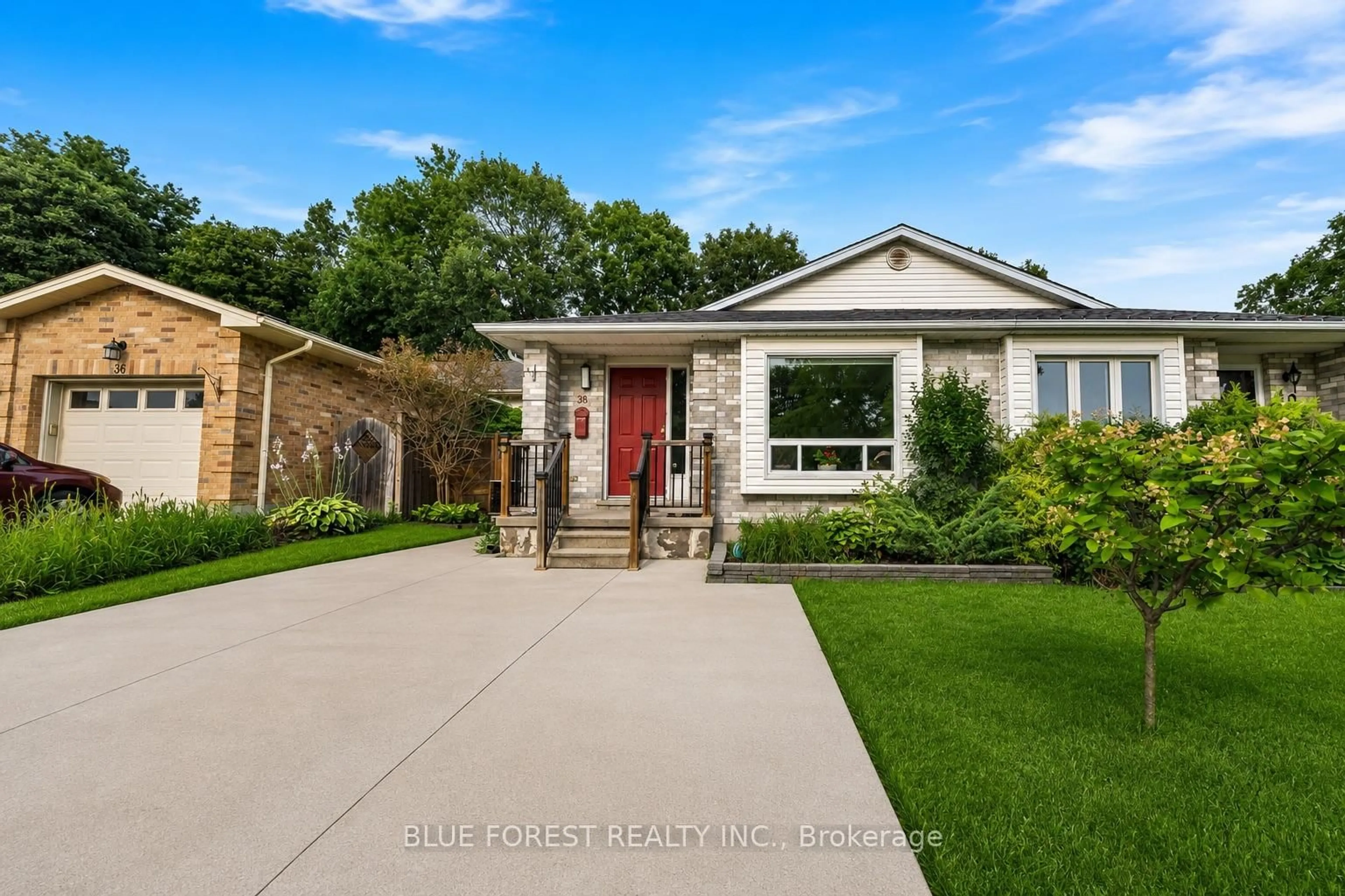 Home with brick exterior material, street for 38 Folkstone Crt, London East Ontario N5V 4Y3