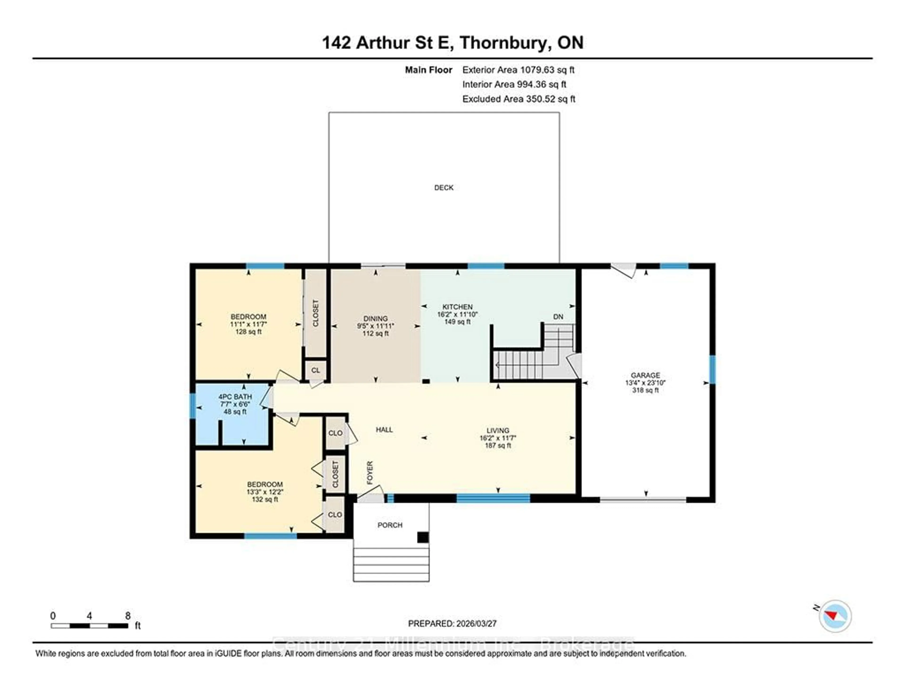 Floor plan for 142 Arthur St, Blue Mountains Ontario N0H 2P0