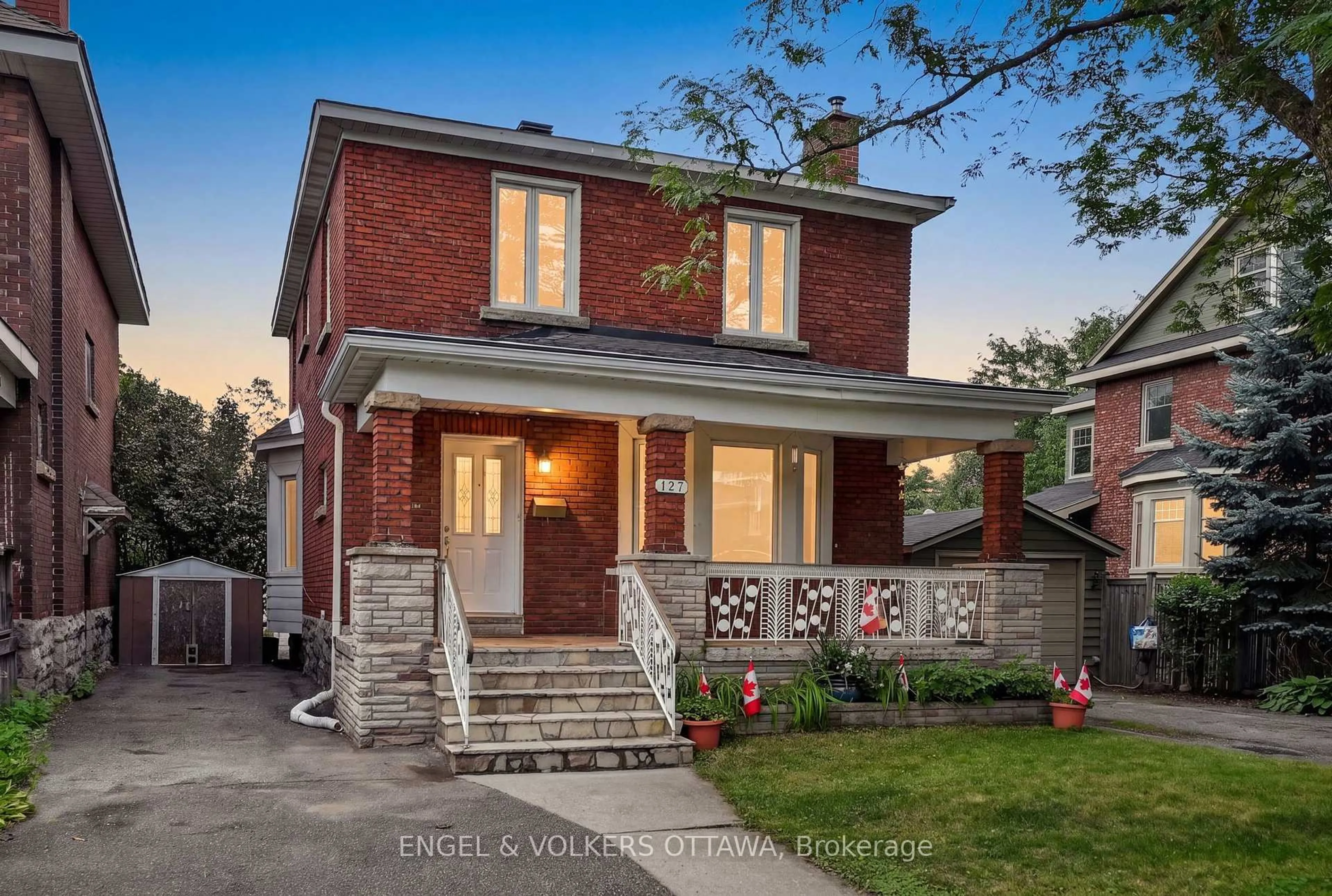 Home with brick exterior material, street for 127 Bayswater Ave, Ottawa Ontario K1Y 2G2