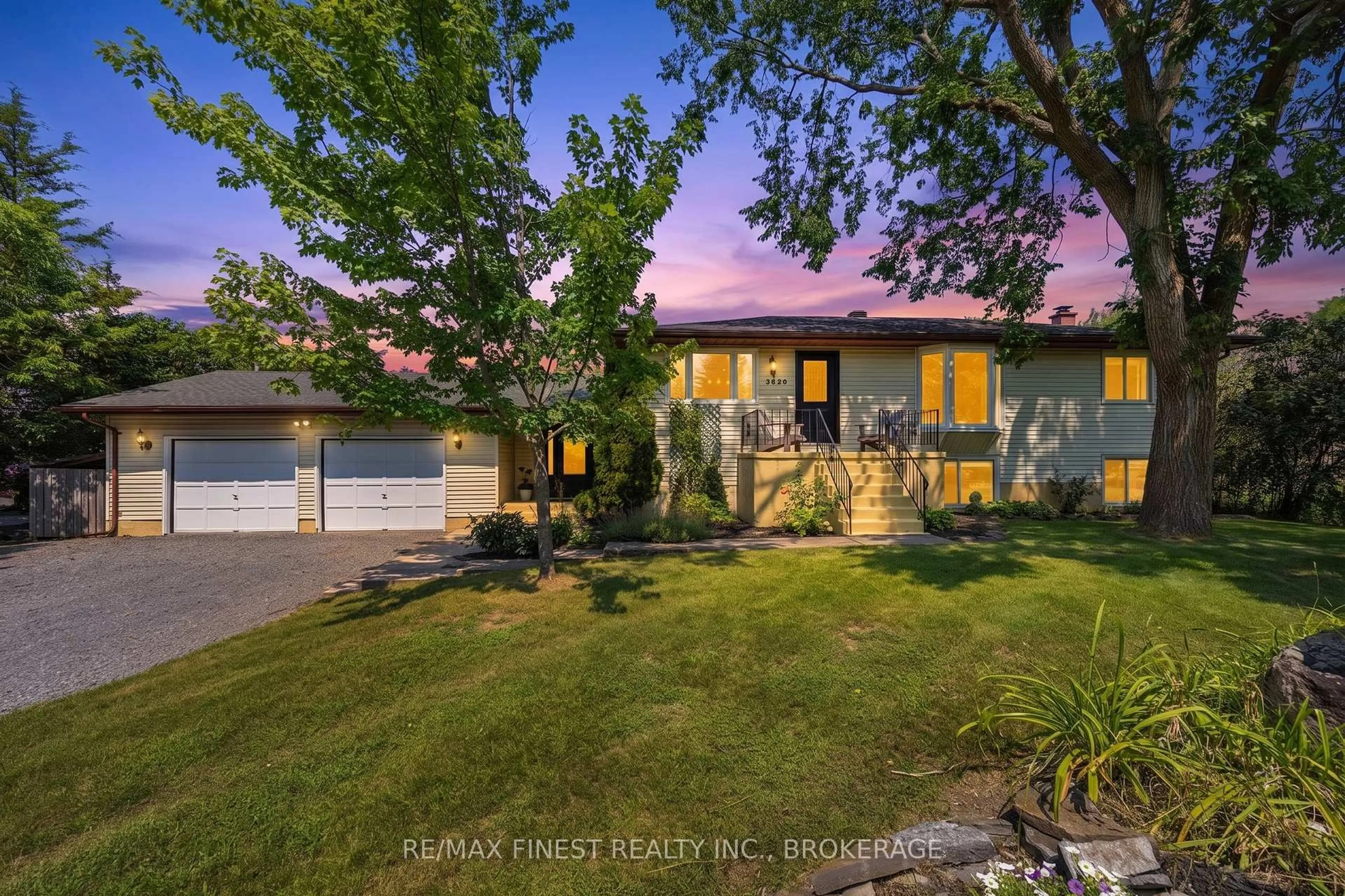 A pic from outside/outdoor area/front of a property/back of a property/a pic from drone, street for 3420 Round Lake Rd, Inverary Ontario K0H 1X0