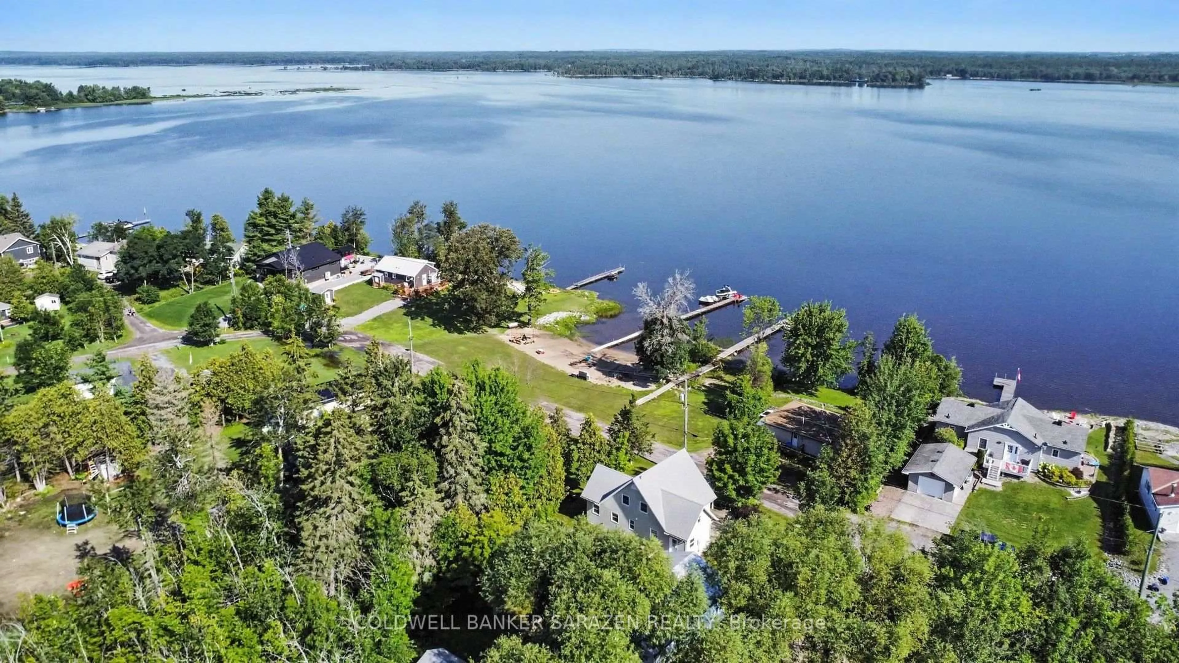 A pic from outside/outdoor area/front of a property/back of a property/a pic from drone, water/lake/river/ocean view for 86 Towey Lane, Renfrew Ontario K7V 3Z8