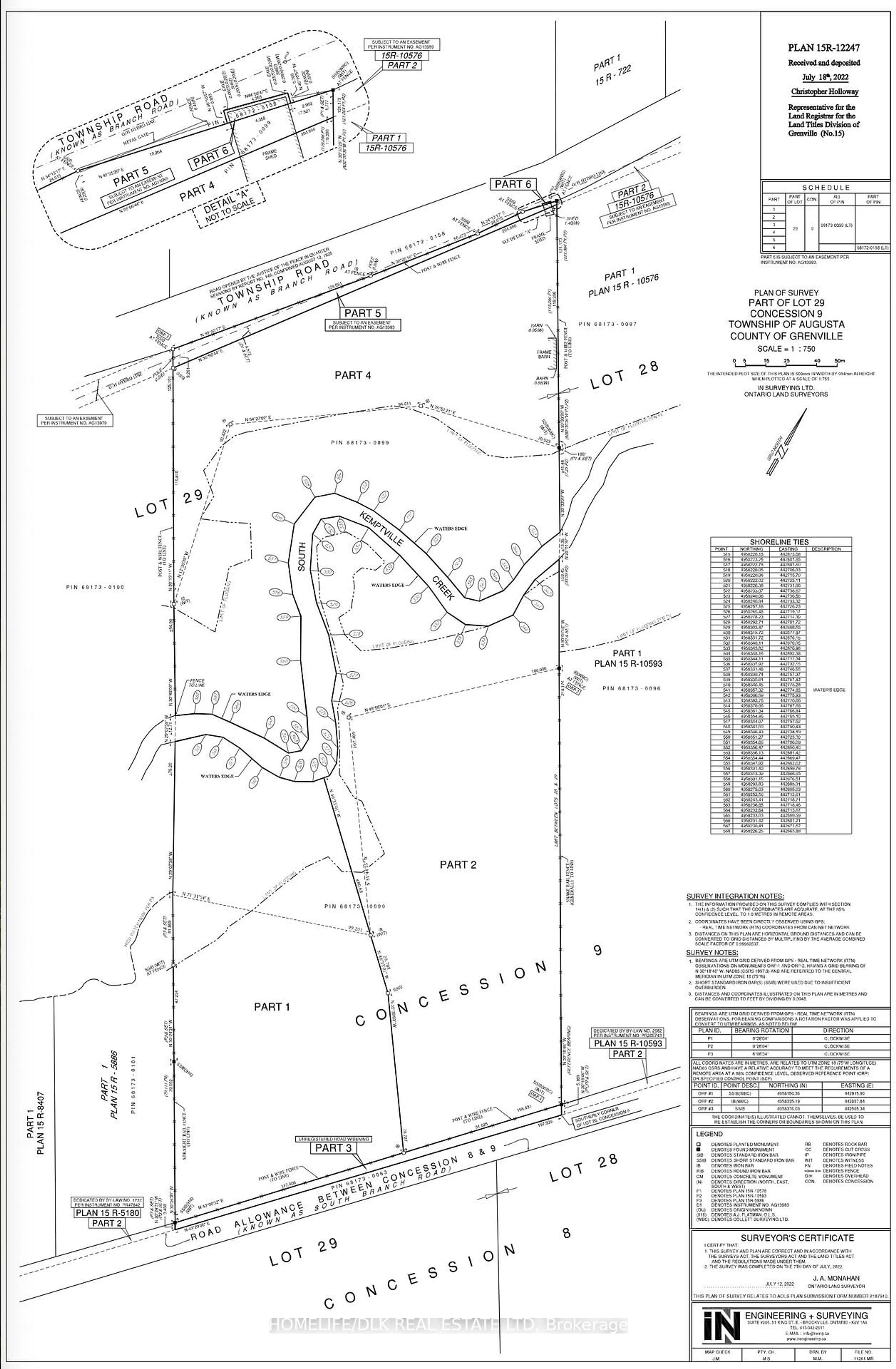 Picture of a map for 9276 South Branch Rd, Augusta Ontario K0G 1R0