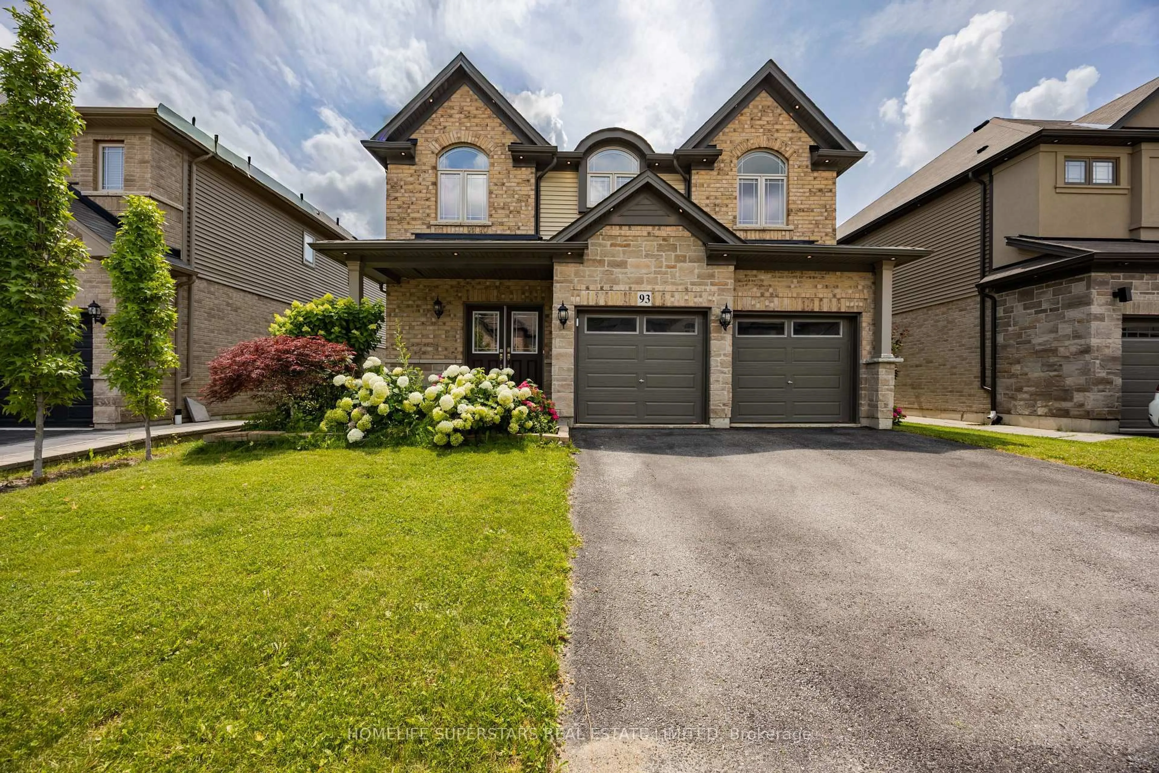 Home with brick exterior material, street for 93 Lorne Card Dr, Brant Ontario N3L 0E7